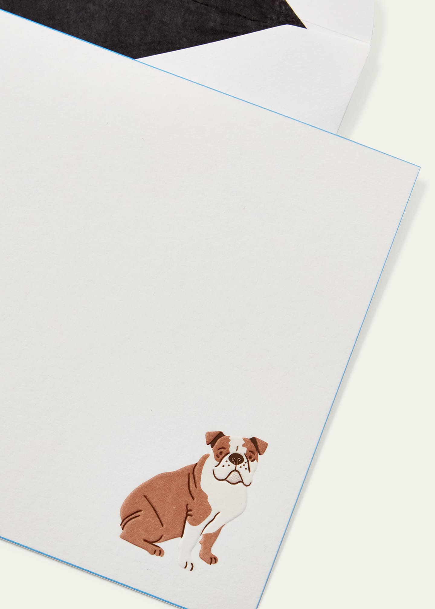 Smythson Bulldog Note Cards, Set of 10 Image 2 of 3