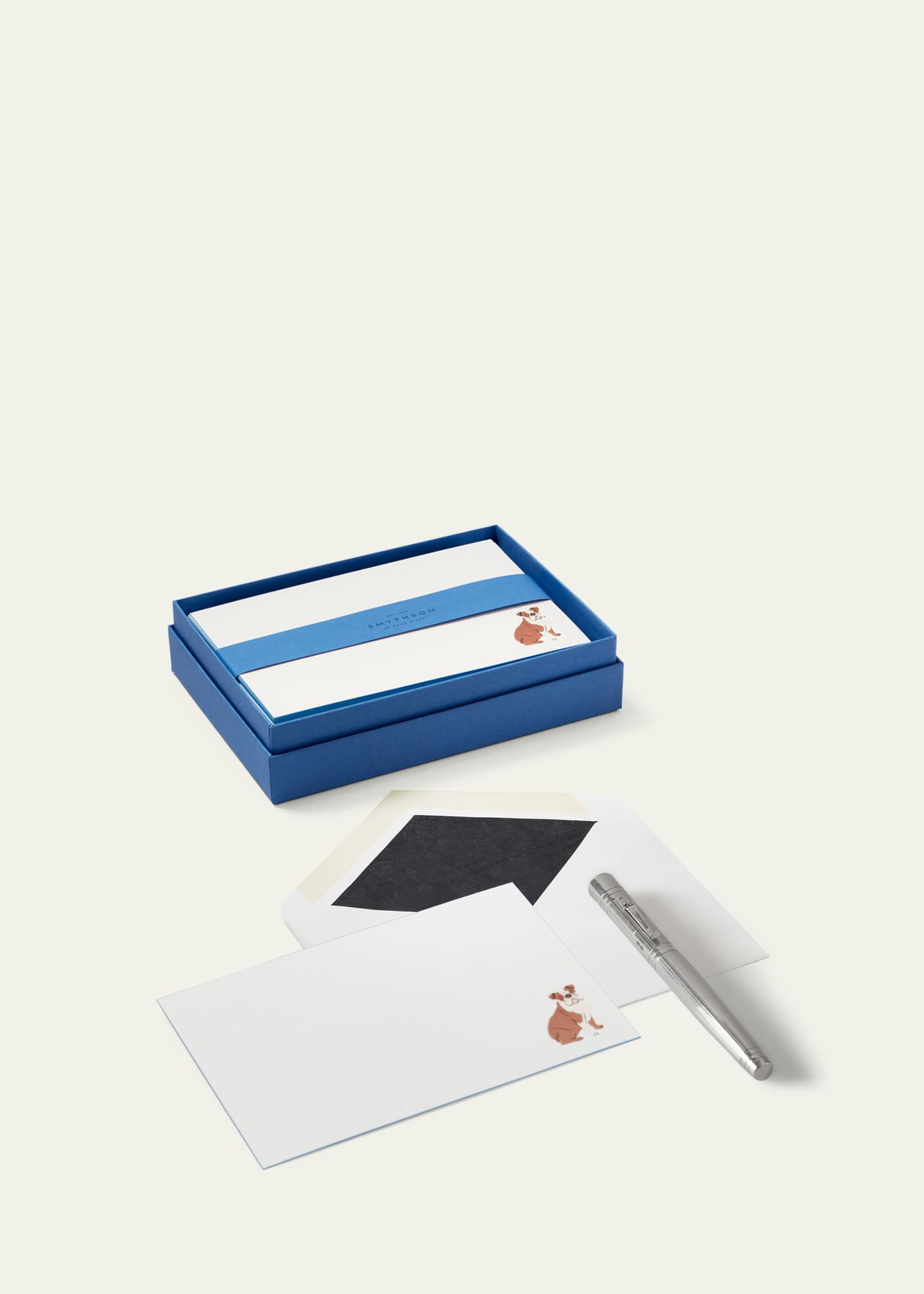 Smythson Bulldog Note Cards, Set of 10 Image 3 of 3
