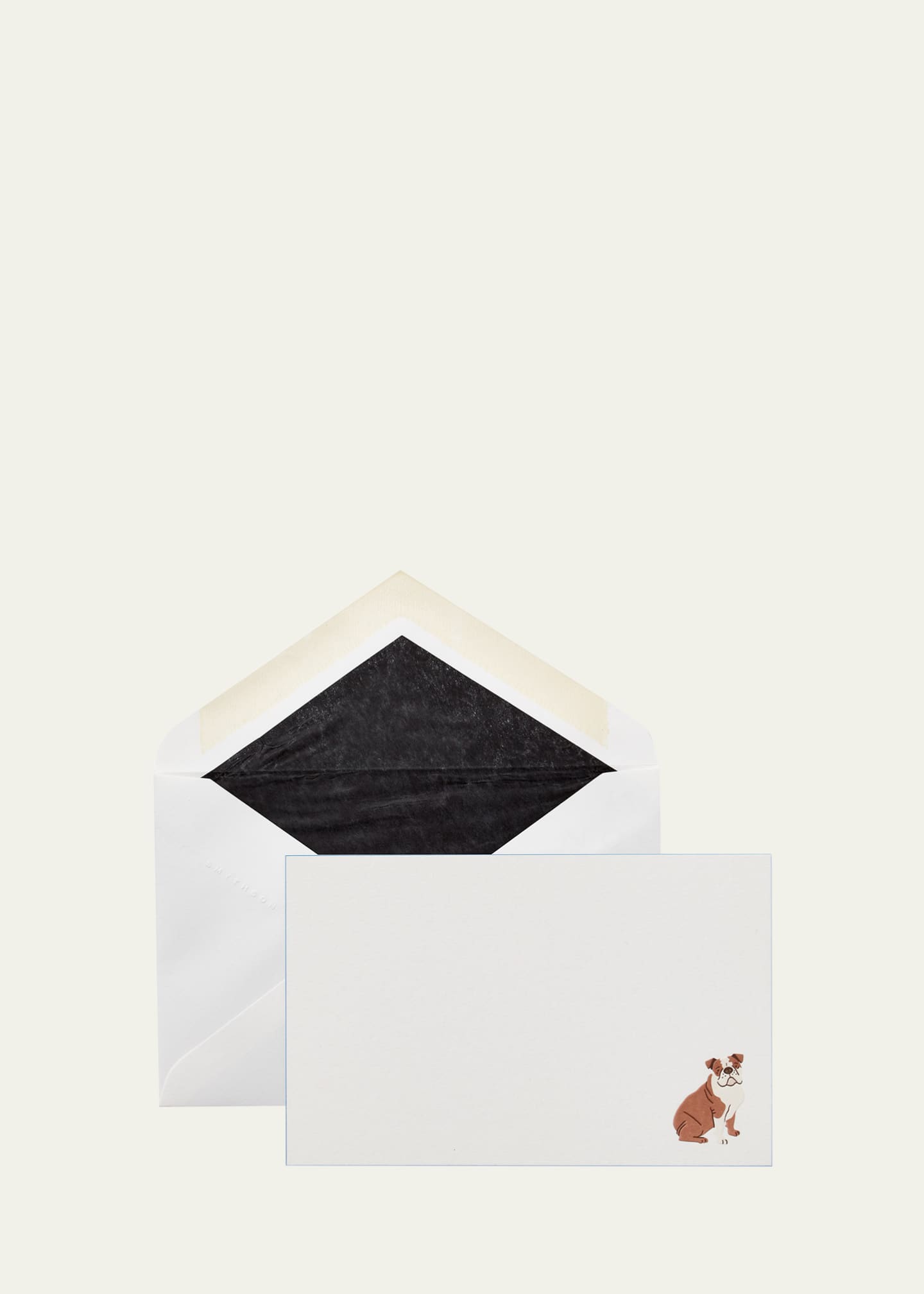 Smythson Bulldog Note Cards, Set of 10 Image 1 of 3