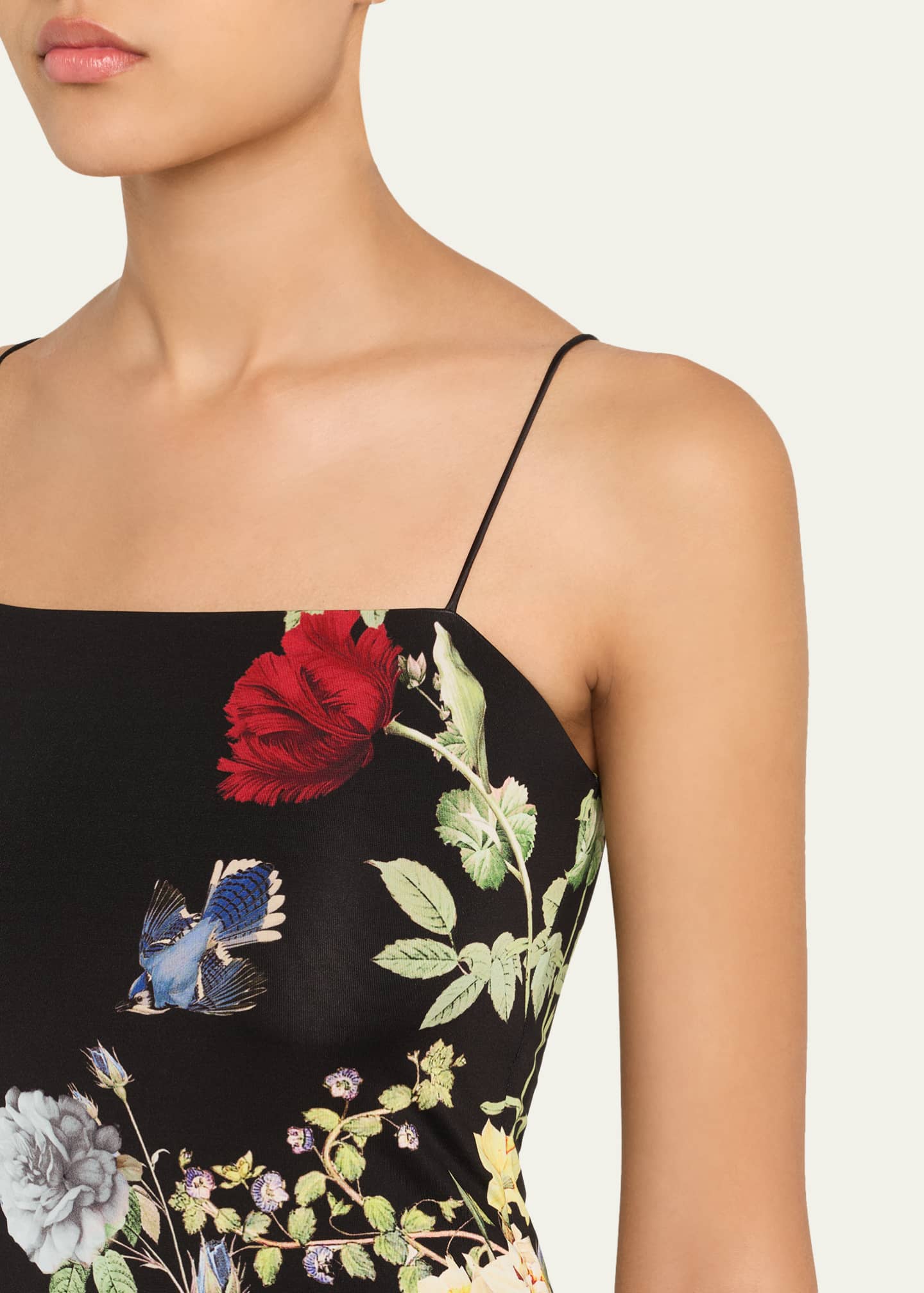 ALICE+OLIVIA フローラルプリント マキシドレス FIFI Fifi Maxi Dress In Venus Floral | Alice + Olivia