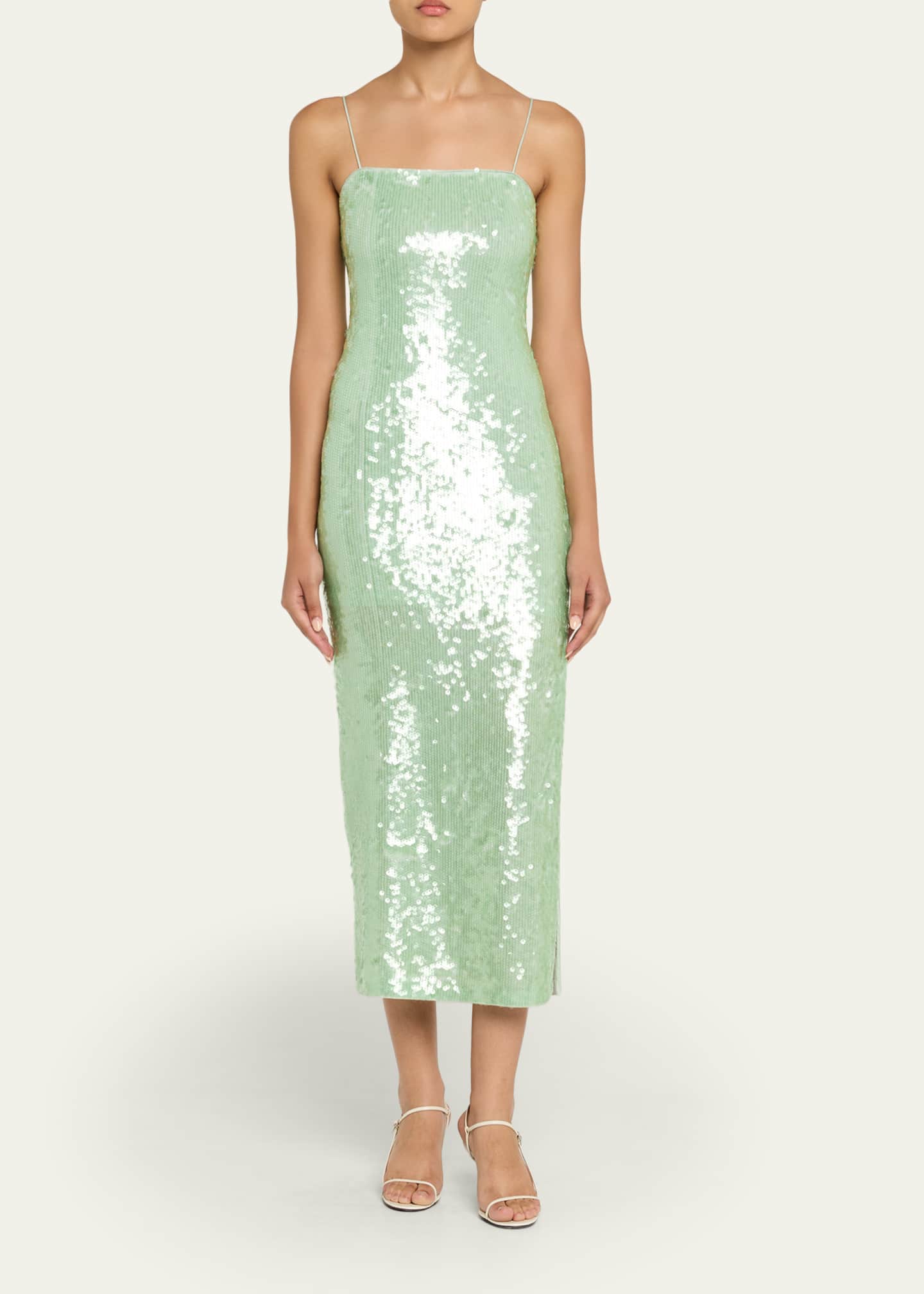 ALICE + OLIVIA Taylor Sequined Midi Dress - Bergdorf Goodman