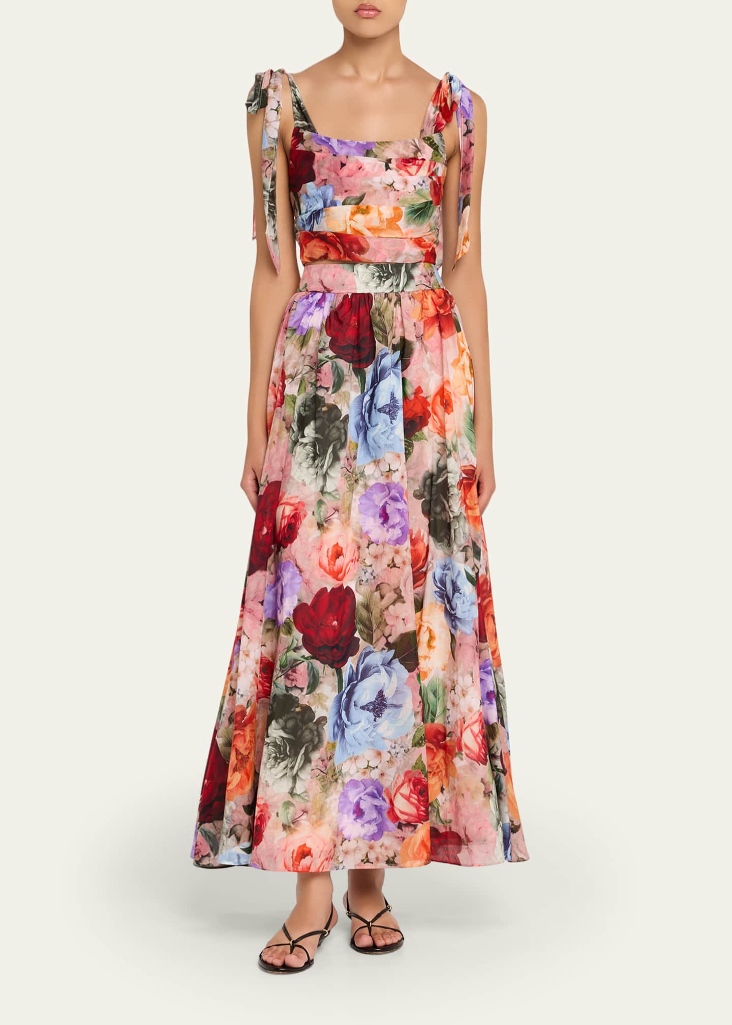 Haven Floral Cropped Blouse - Thumbnail 2