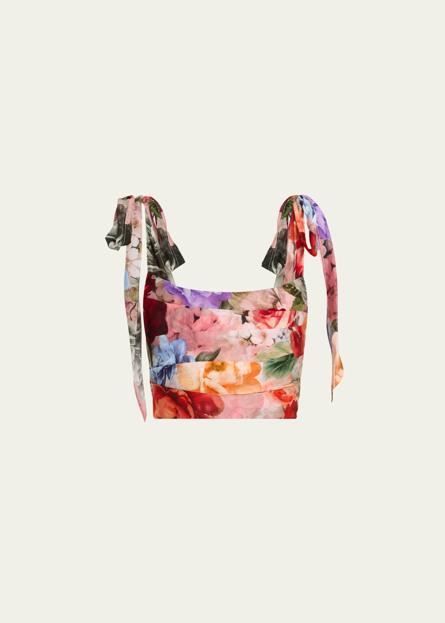 Haven Floral Cropped Blouse - Thumbnail 1