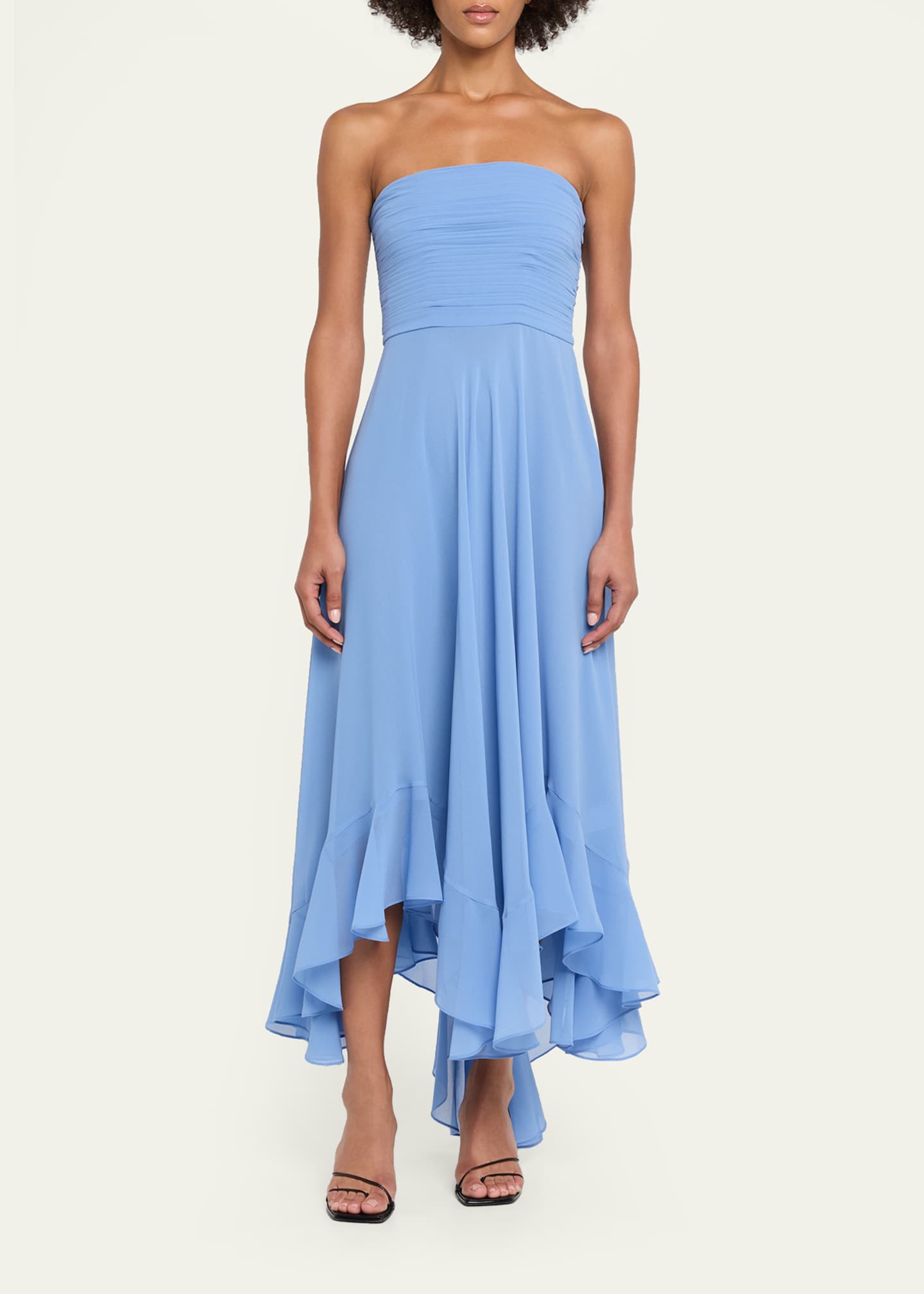 retrofete strapless dress Kaiser  Crafted in lustrous lam Retrofete Alexandra Dress in Metallic