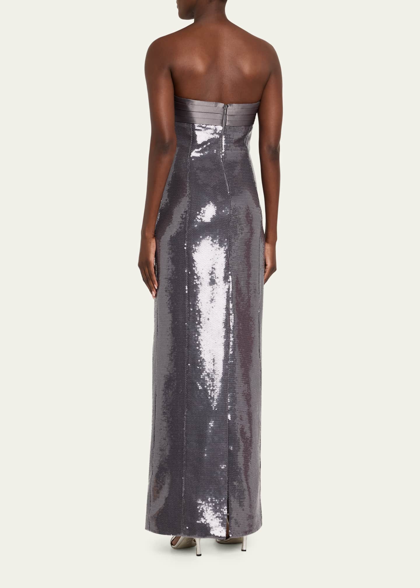 Retrofete Kenia Strapless Sequined Dress Image 3 of 5