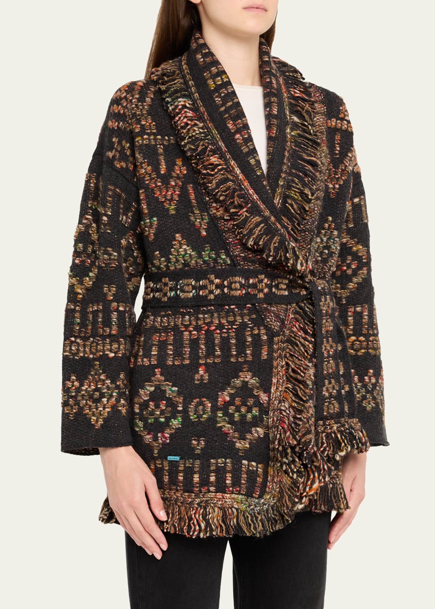 [Archive]90s Gold Lamé Grunge Cardigan JACQUARD KNIT CARDIGAN | KNIT | JUZU store | ジュズストア