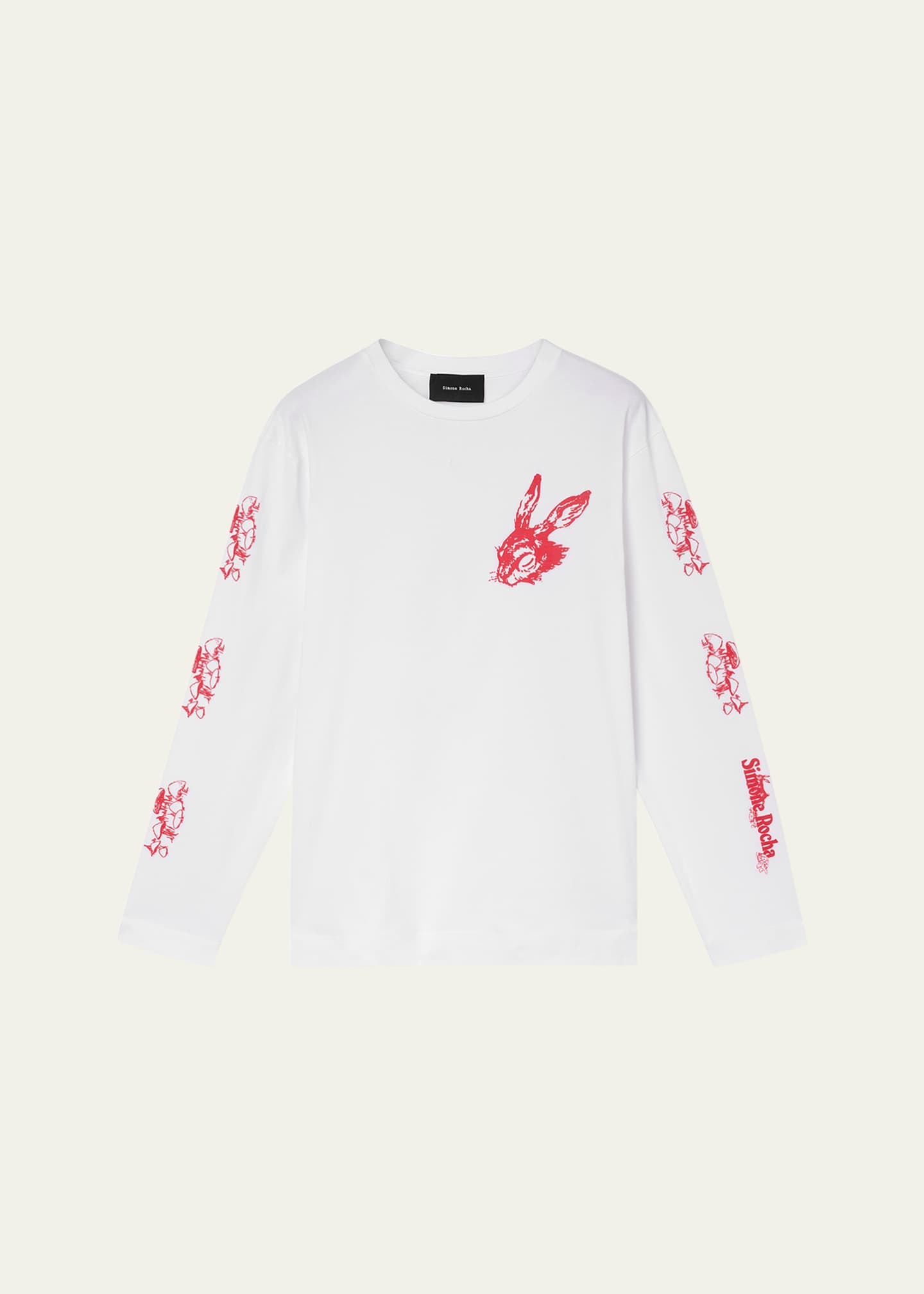 Simone Rocha Men's Tortoise and Hare Long-Sleeve T-Shirt