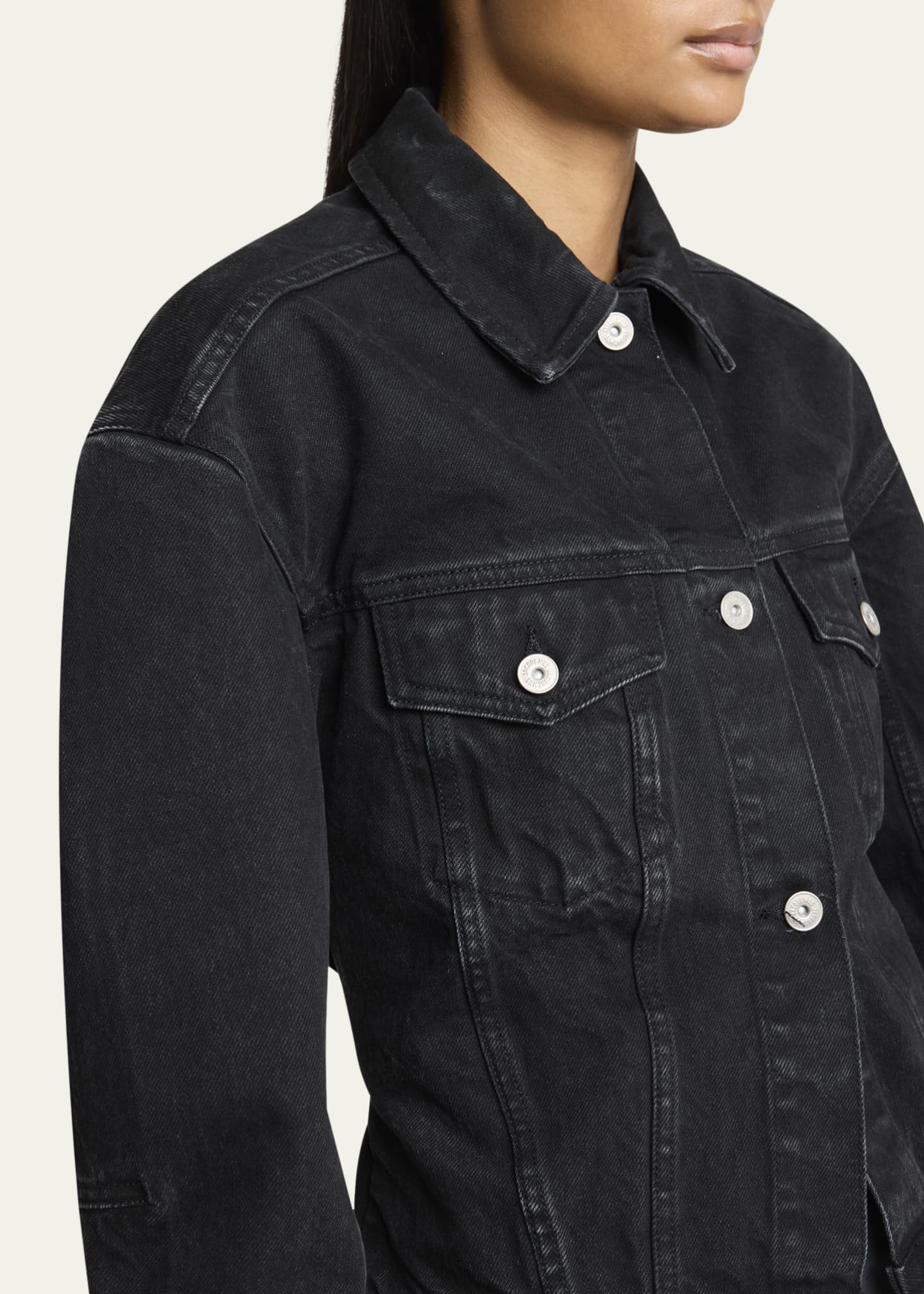 【JACQUEMUS】De-Nimes カーブシルエット/デニムジャケット Jacquemus La Veste De Nimes デニムジャケット | ブルー