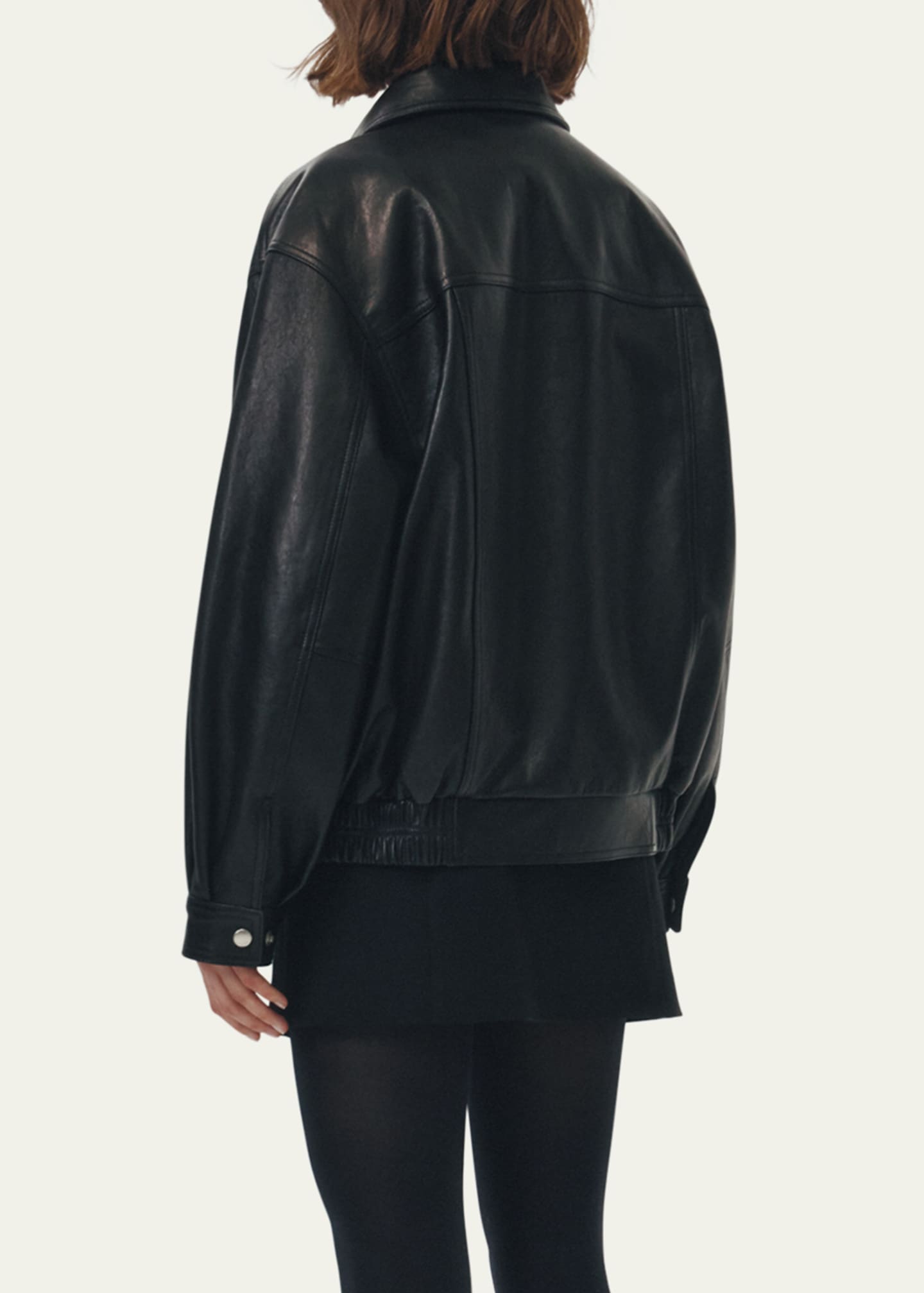 Unisex Oversized Vintage Leather Jacket