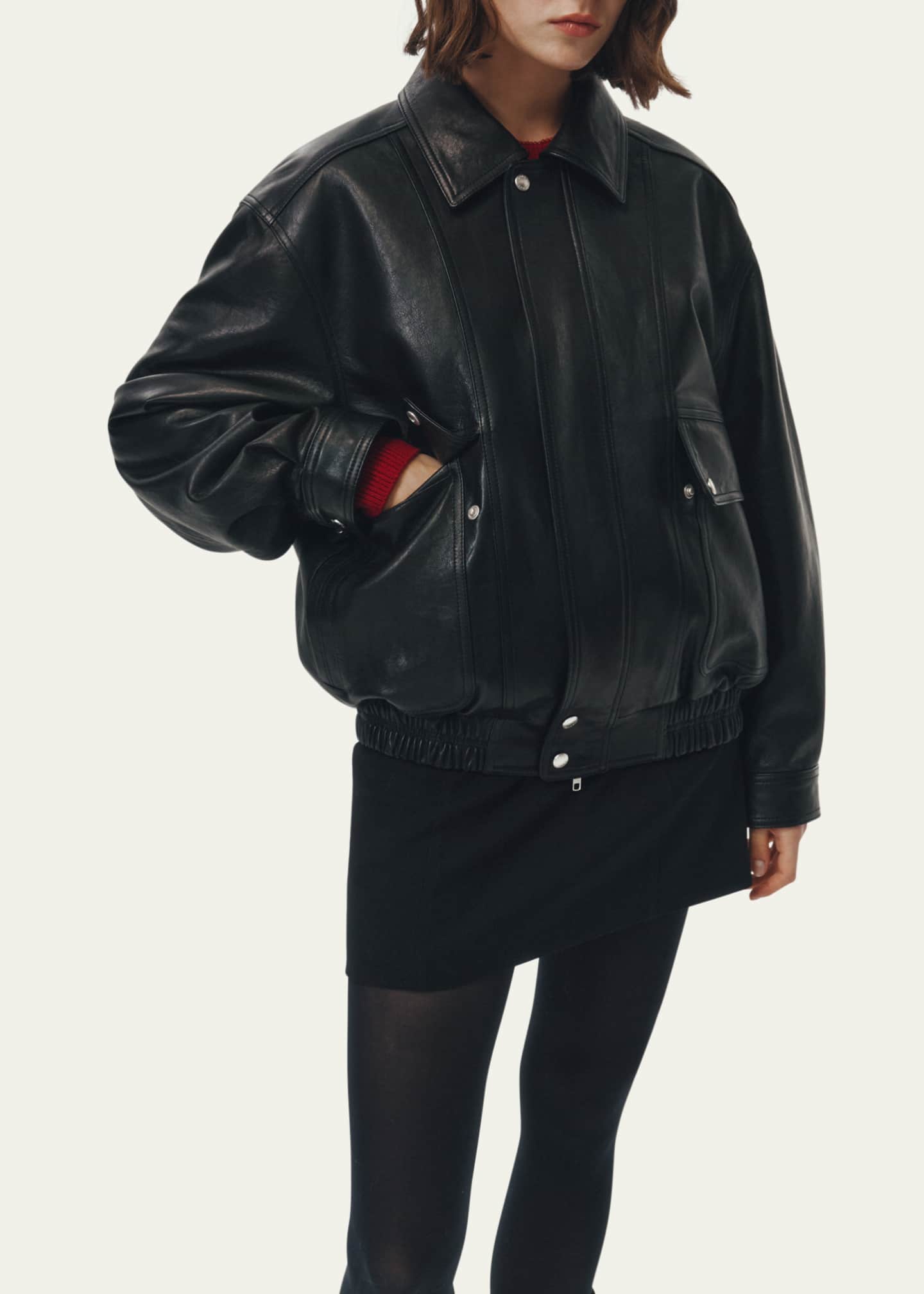 Unisex Oversized Vintage Leather Jacket