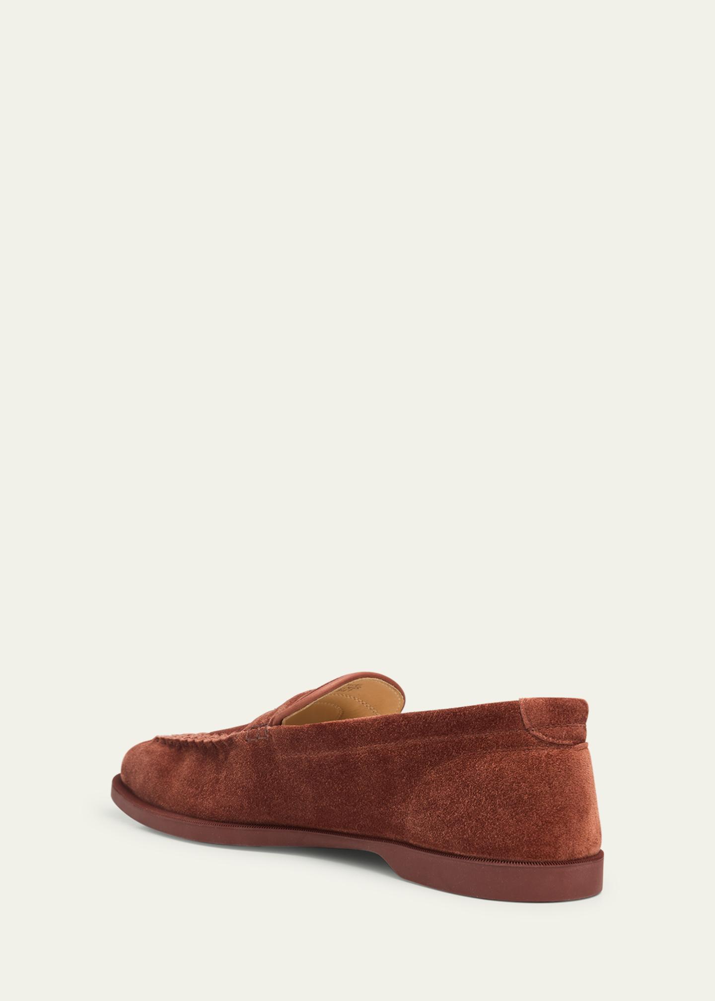 John Lobb Men\'s Brown Suede Loafers John Lobb Men main image 4