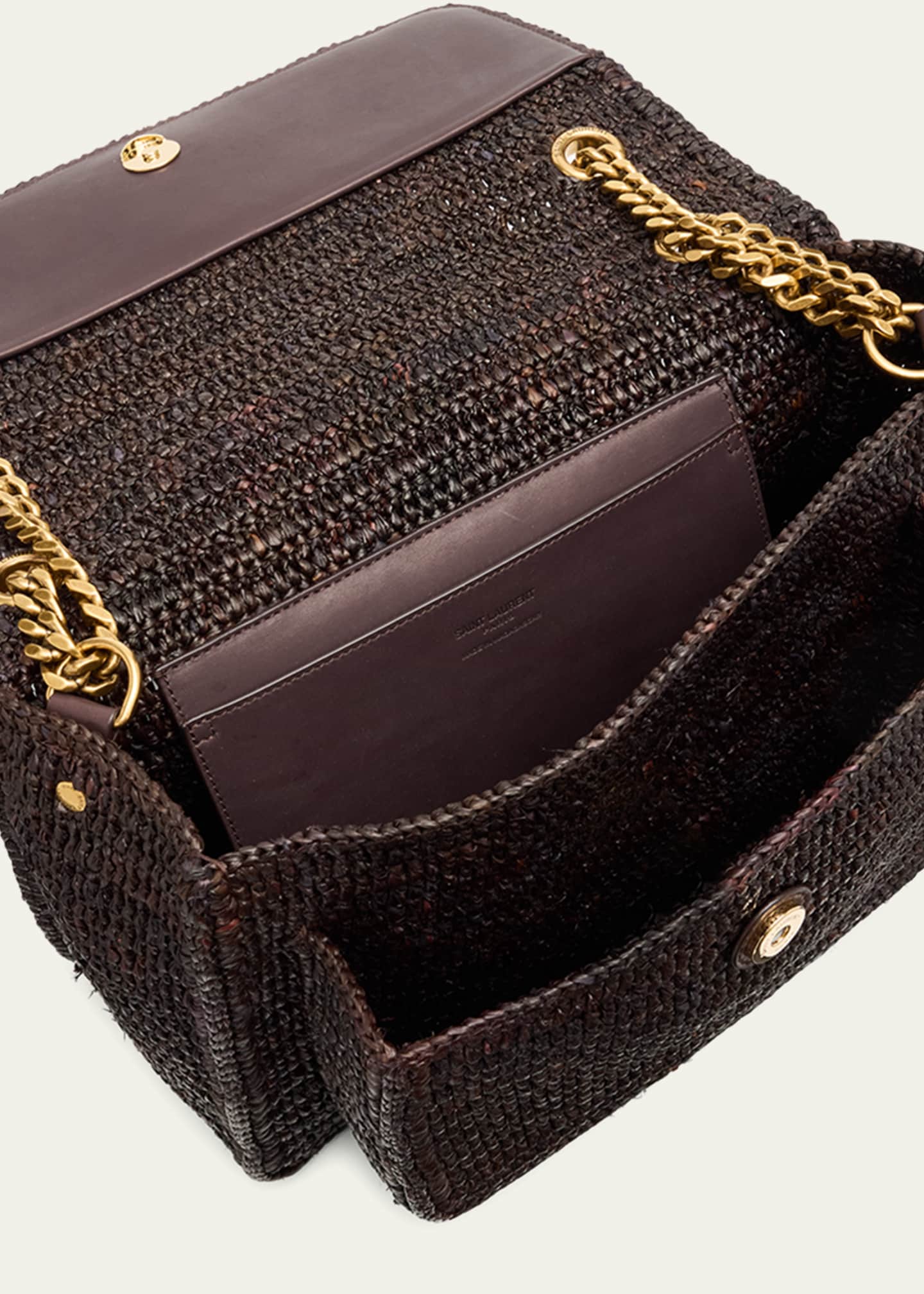 Saint Laurent Niki Medium YSL Raffia Shoulder Bag - Bergdorf Goodman