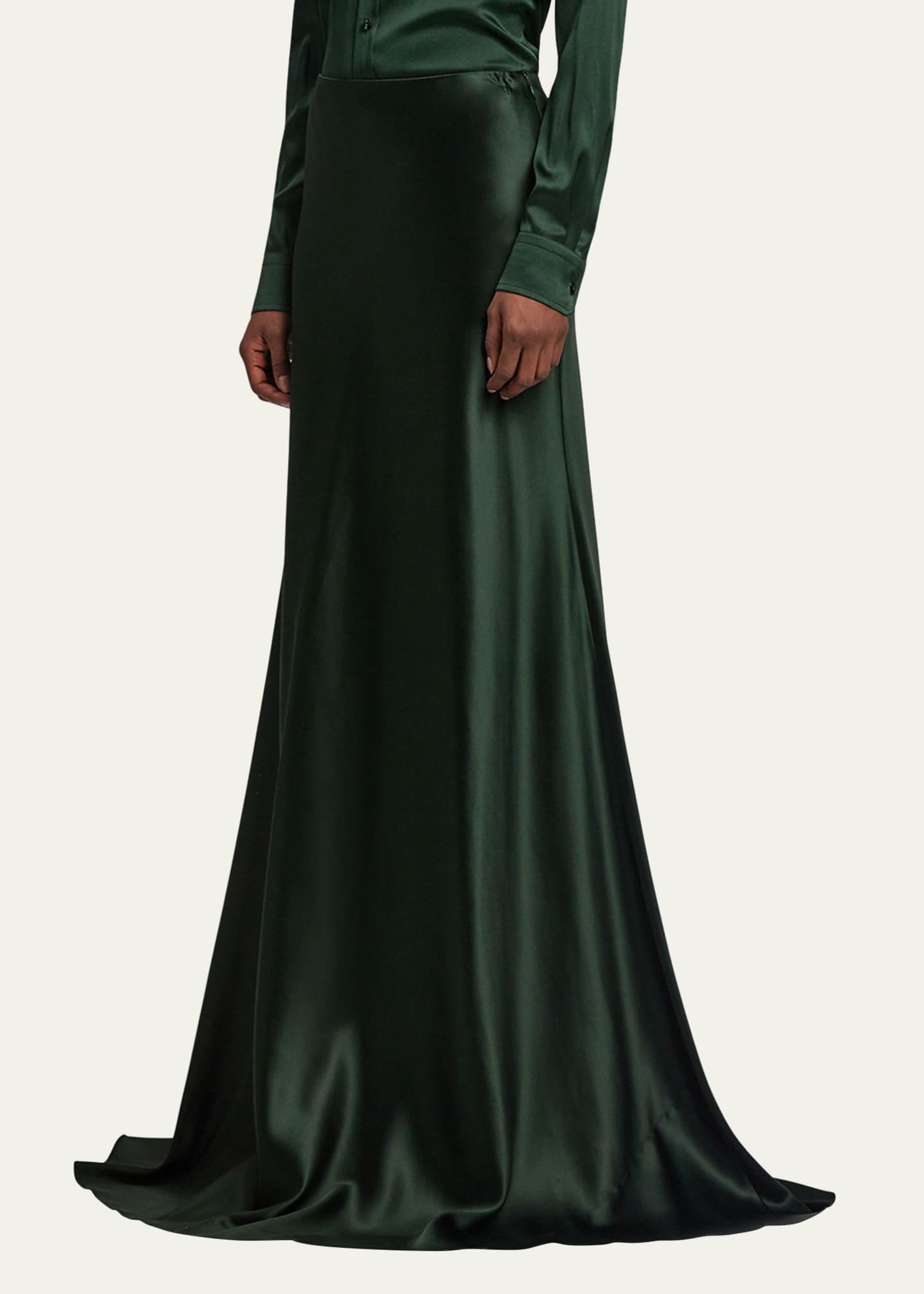 Ralph Lauren Collection Masina Satin Maxi Skirt Image 6 of 6