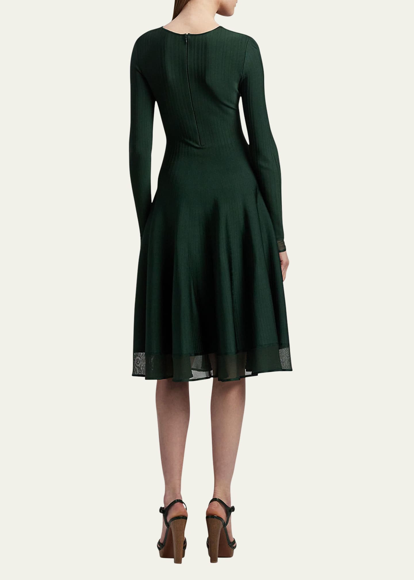 Long-Sleeve Sweater Day Dress