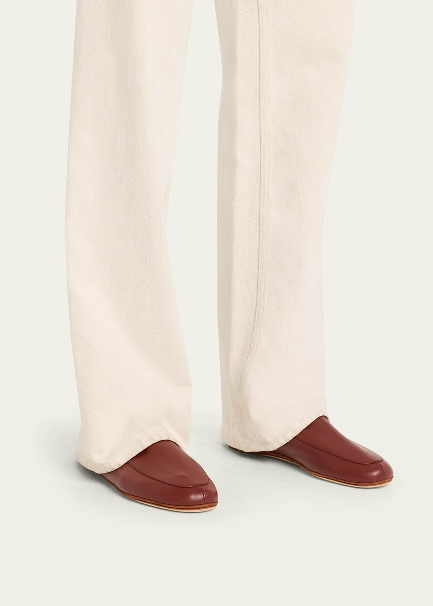 Loro Piana Anton Leather Loafers - Bergdorf Goodman