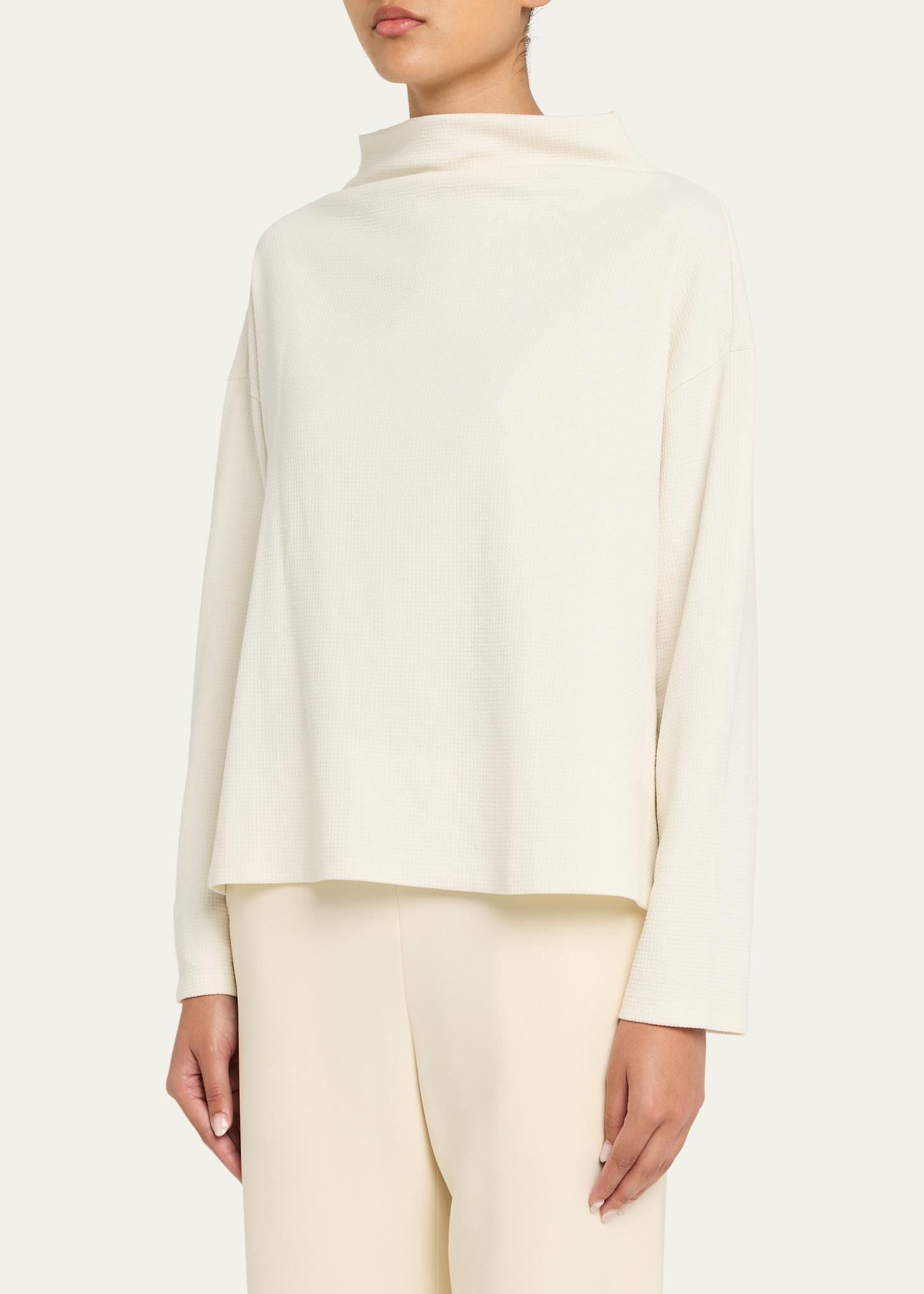 Manteau Eileen Fisher Col Entonnoir Coupe A-Line - Taille XL, Couleur Taupe - Neuf Avec étiquette (NWT)