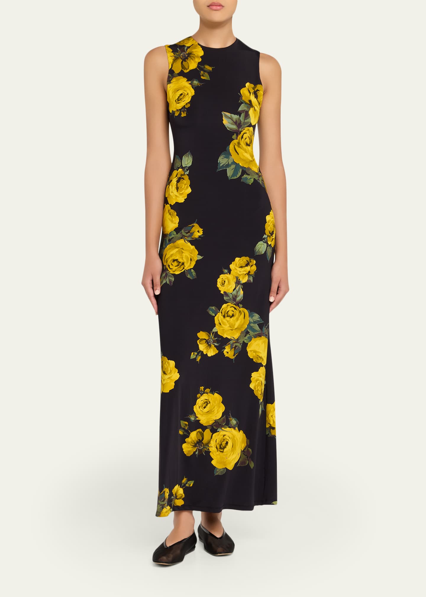 Delora Rosehips Open-Back Sleeveless Maxi Dress