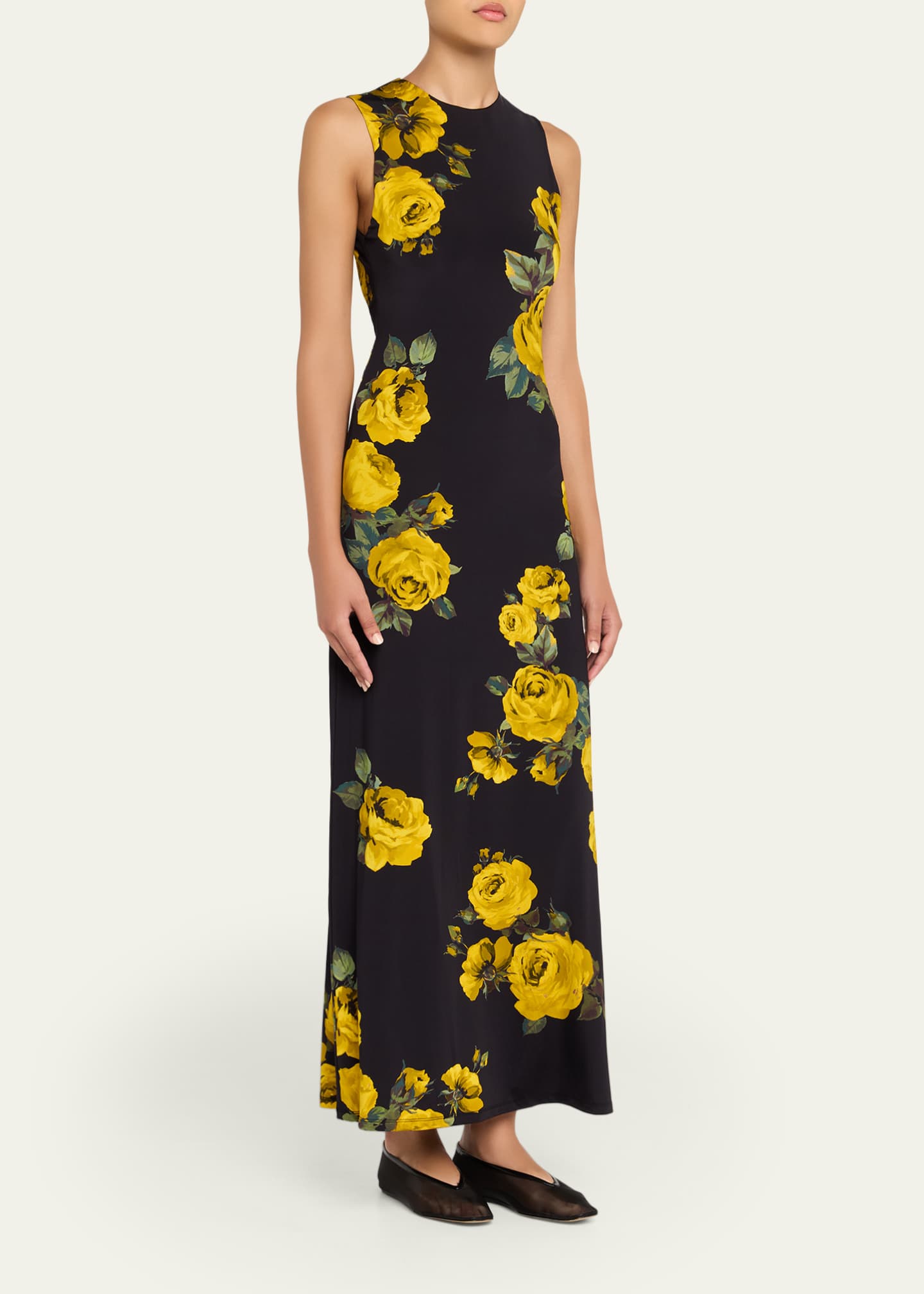 Delora Rosehips Open-Back Sleeveless Maxi Dress