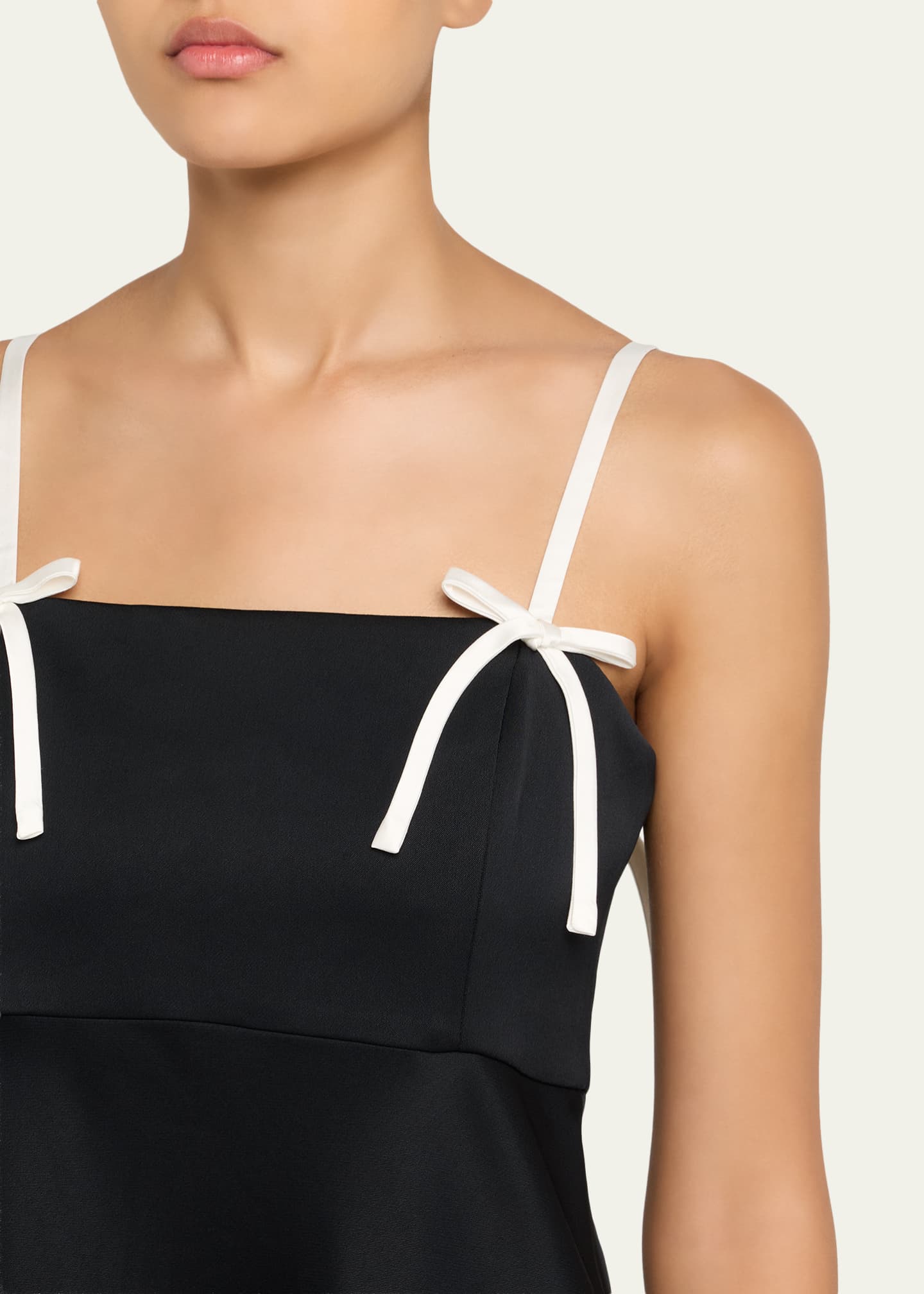 Alice + Olivia Morgan Babydoll Bow Detail Mini Dress Image 5 of 5