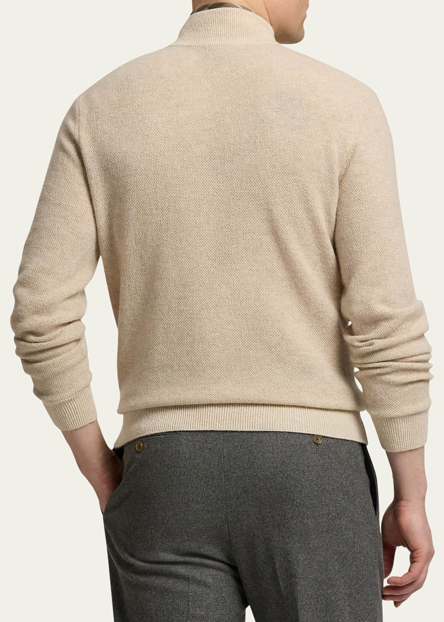 Men's Cashmere Half-Zip Sweater