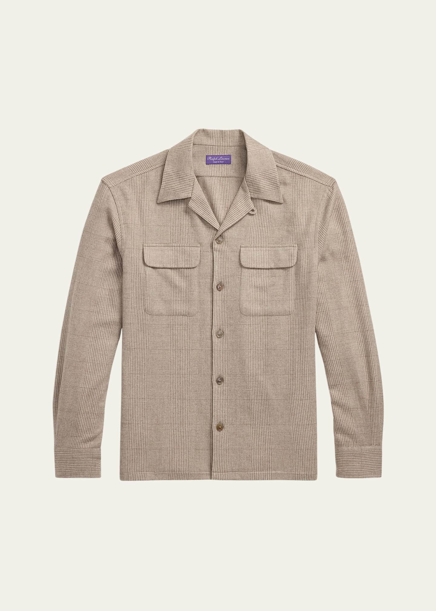 Ralph Lauren Purple Label Men's Colton Tonal Check Double-Pocket