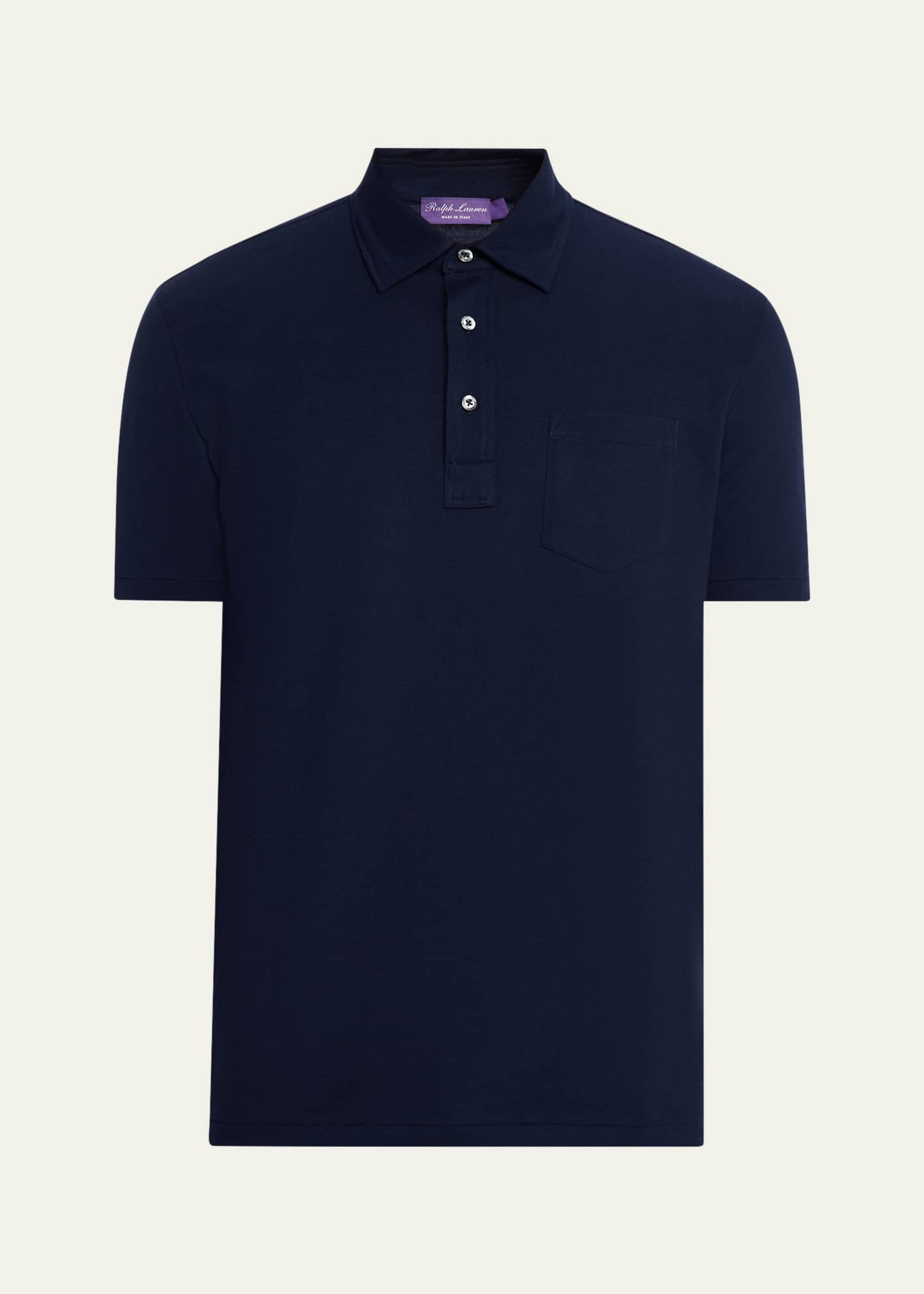 Ralph Lauren Purple Label Men's Cotton and Cashmere Polo Shirt