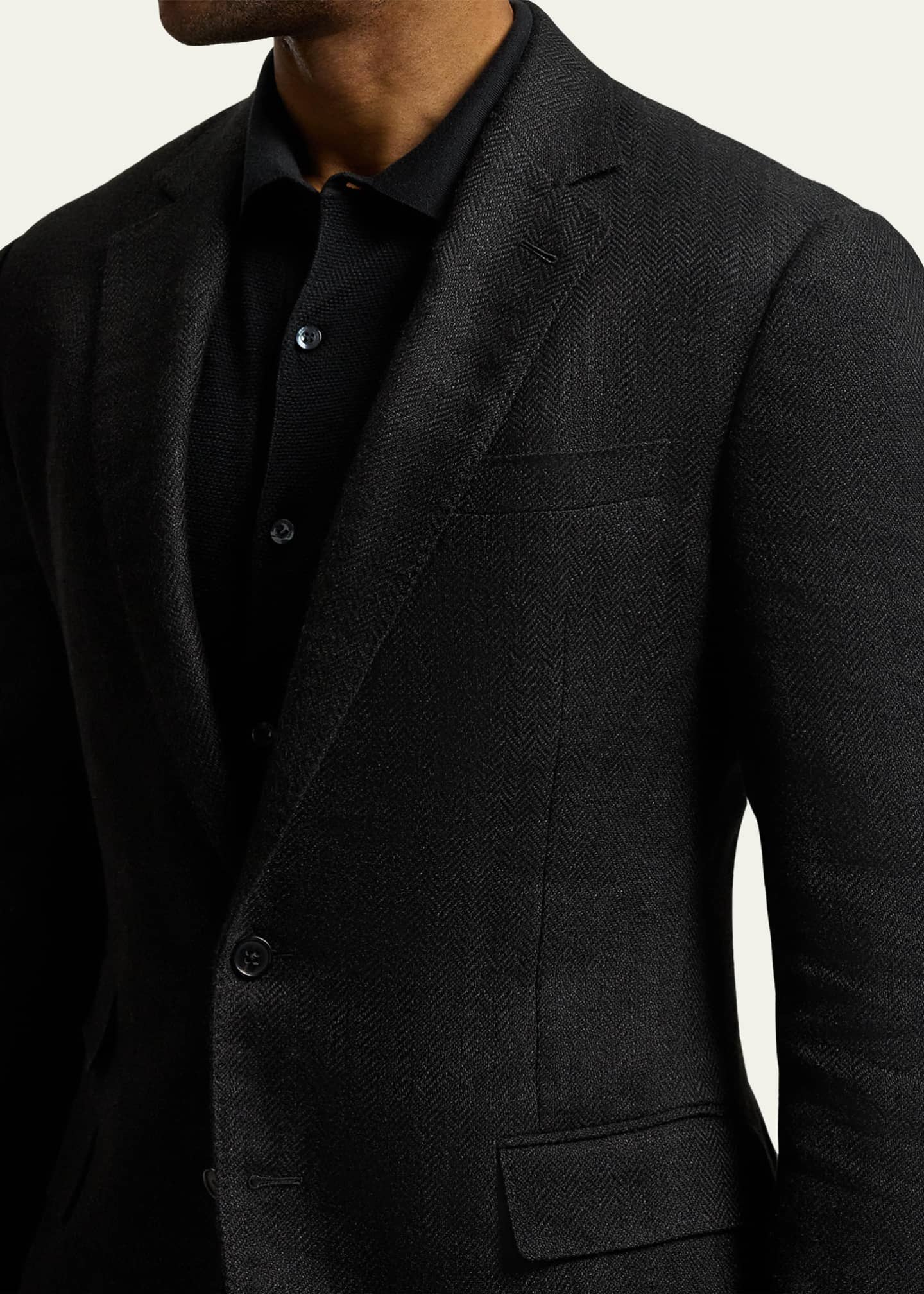 Ralph Lauren Purple Label Men's Kent Herringbone Two-Button Sport