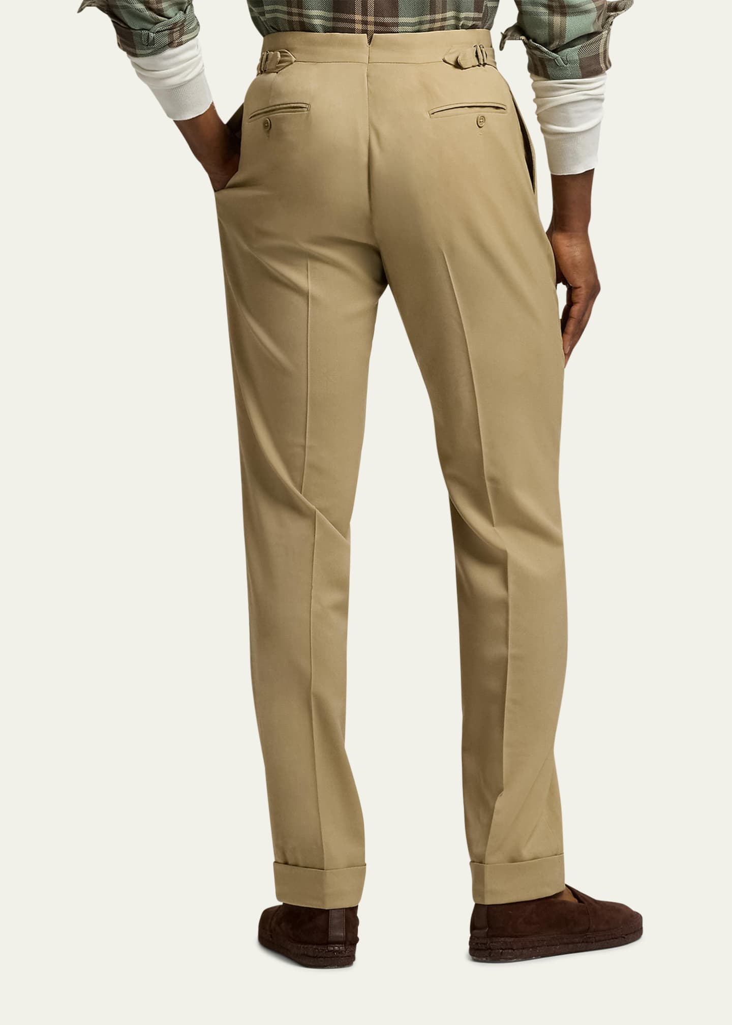 Ralph Lauren Purple Label Men's Gregory Wool Double-Pleated