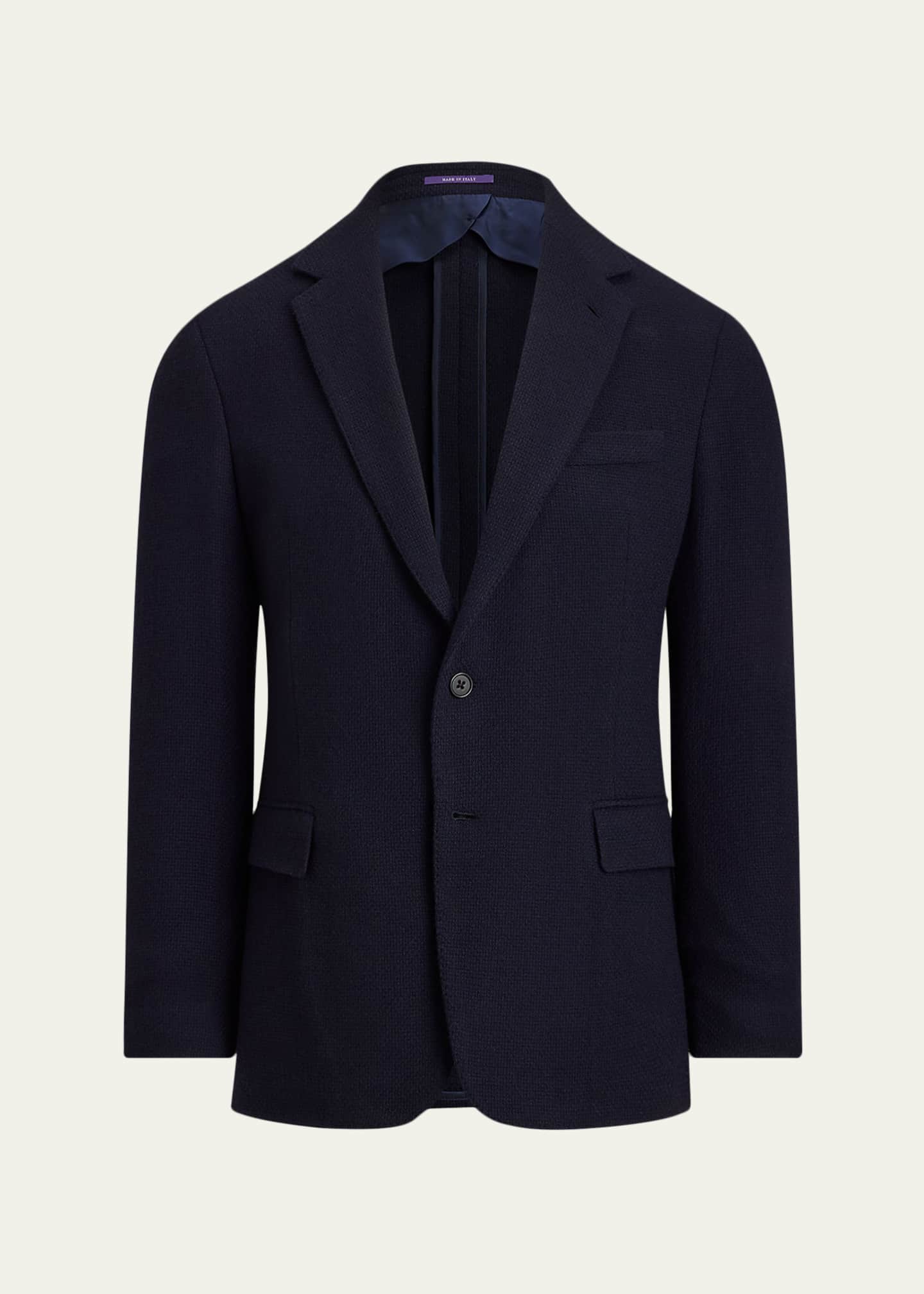 Ralph Lauren Purple Label Men's Textured Wool Notch Lapel Sport