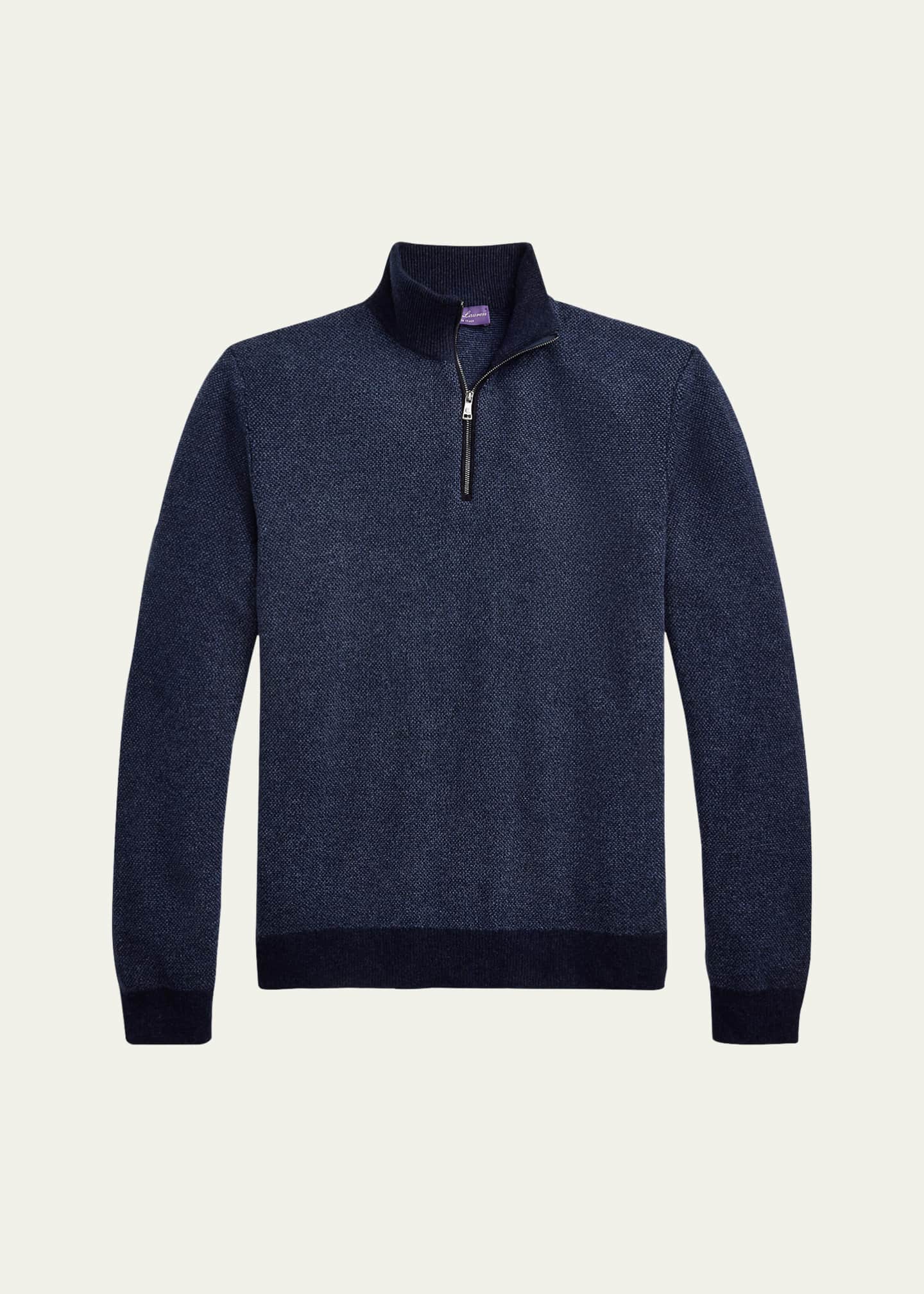 Ralph Lauren Purple Label Men's Cashmere Half-Zip Sweater