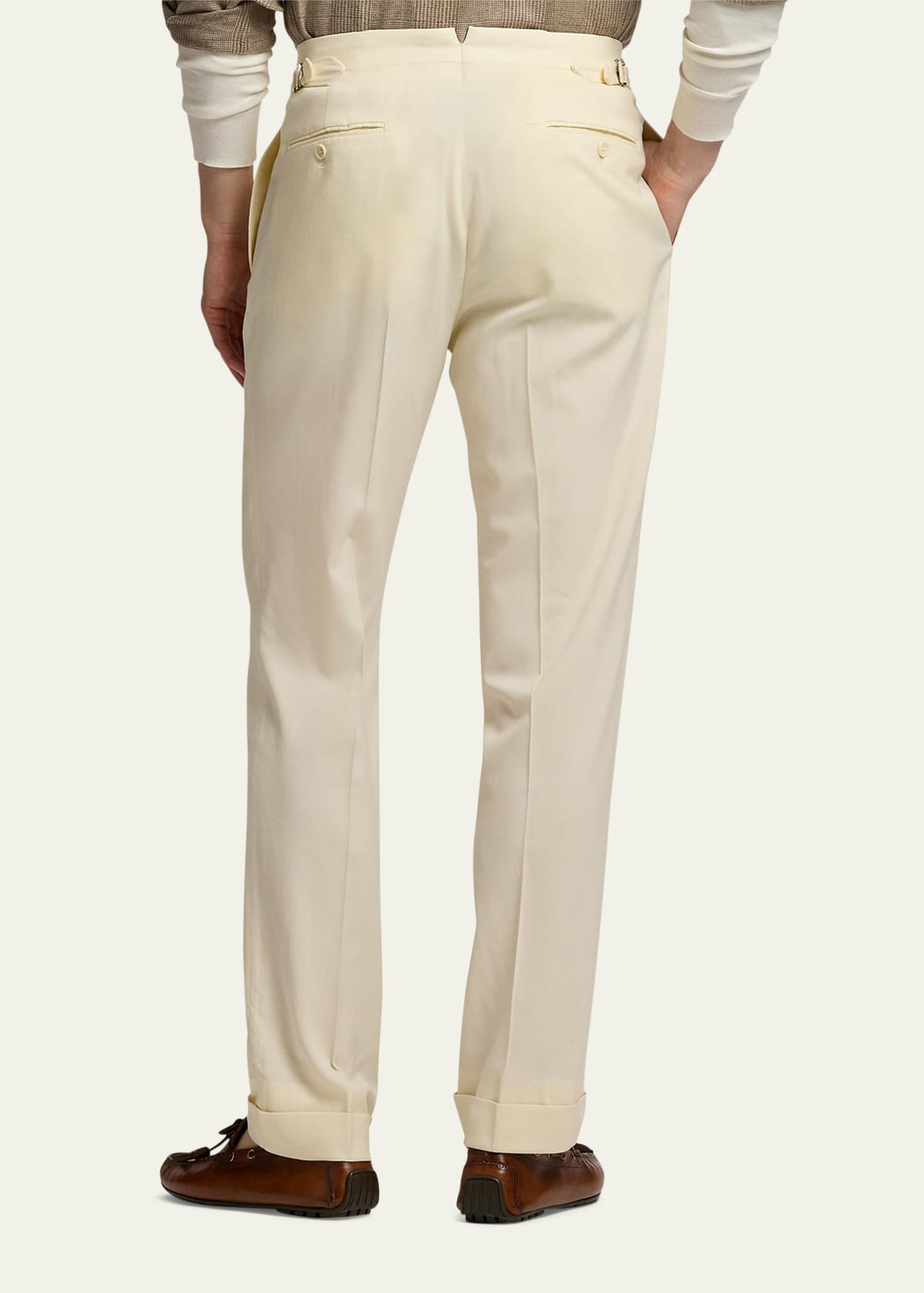 Ralph Lauren Purple Label Men's Gregory Wool Double-Pleated