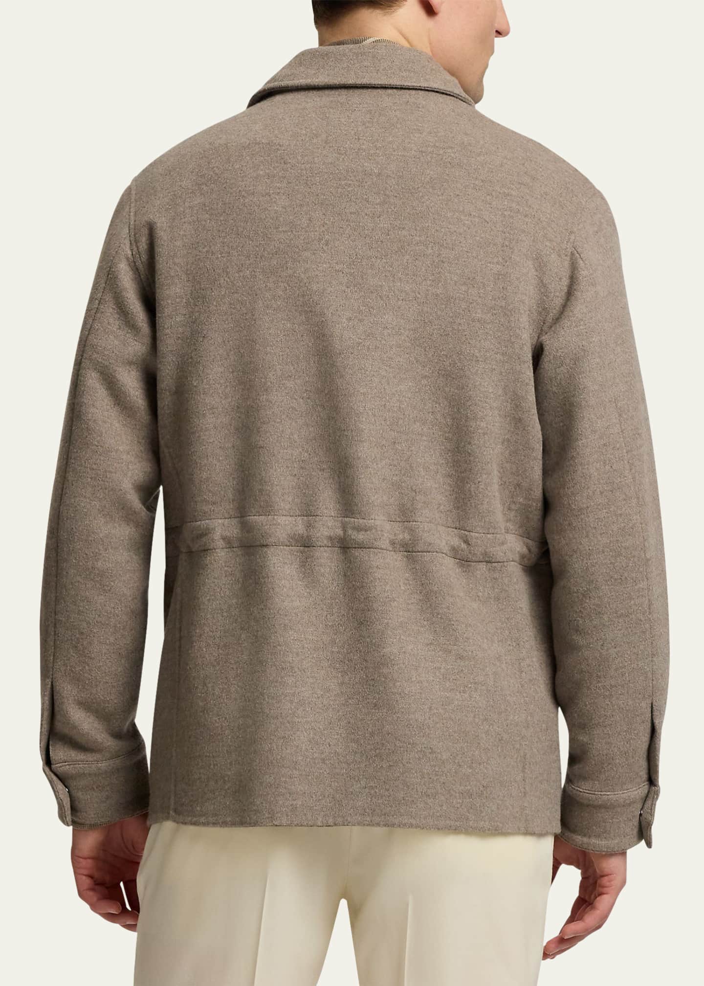 Ralph Lauren Purple Label Ripley Wool-Cashmere Four-Pocket Jacket