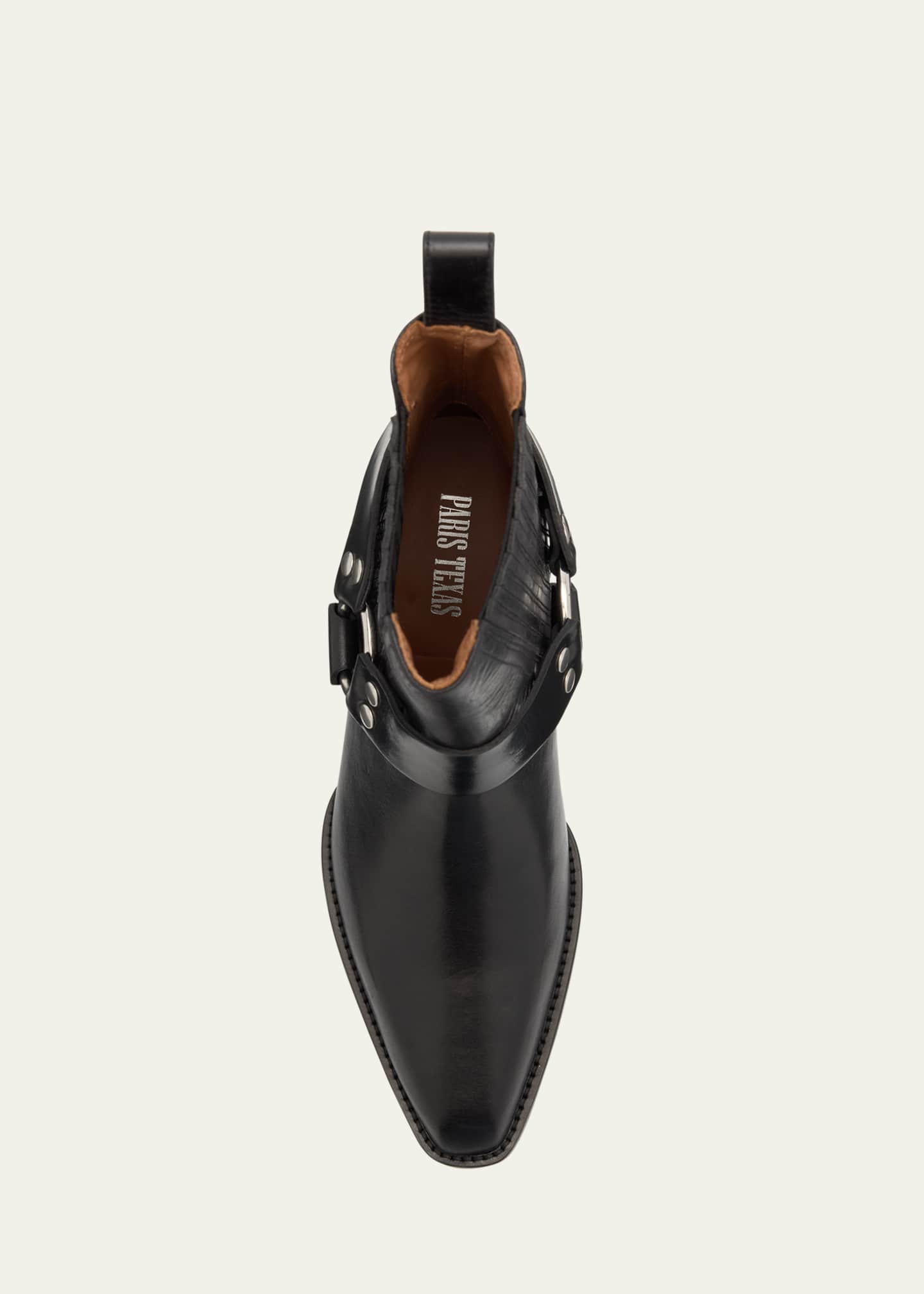 Paris Texas Helena Leather Moto Ankle Boots Image 6 of 6