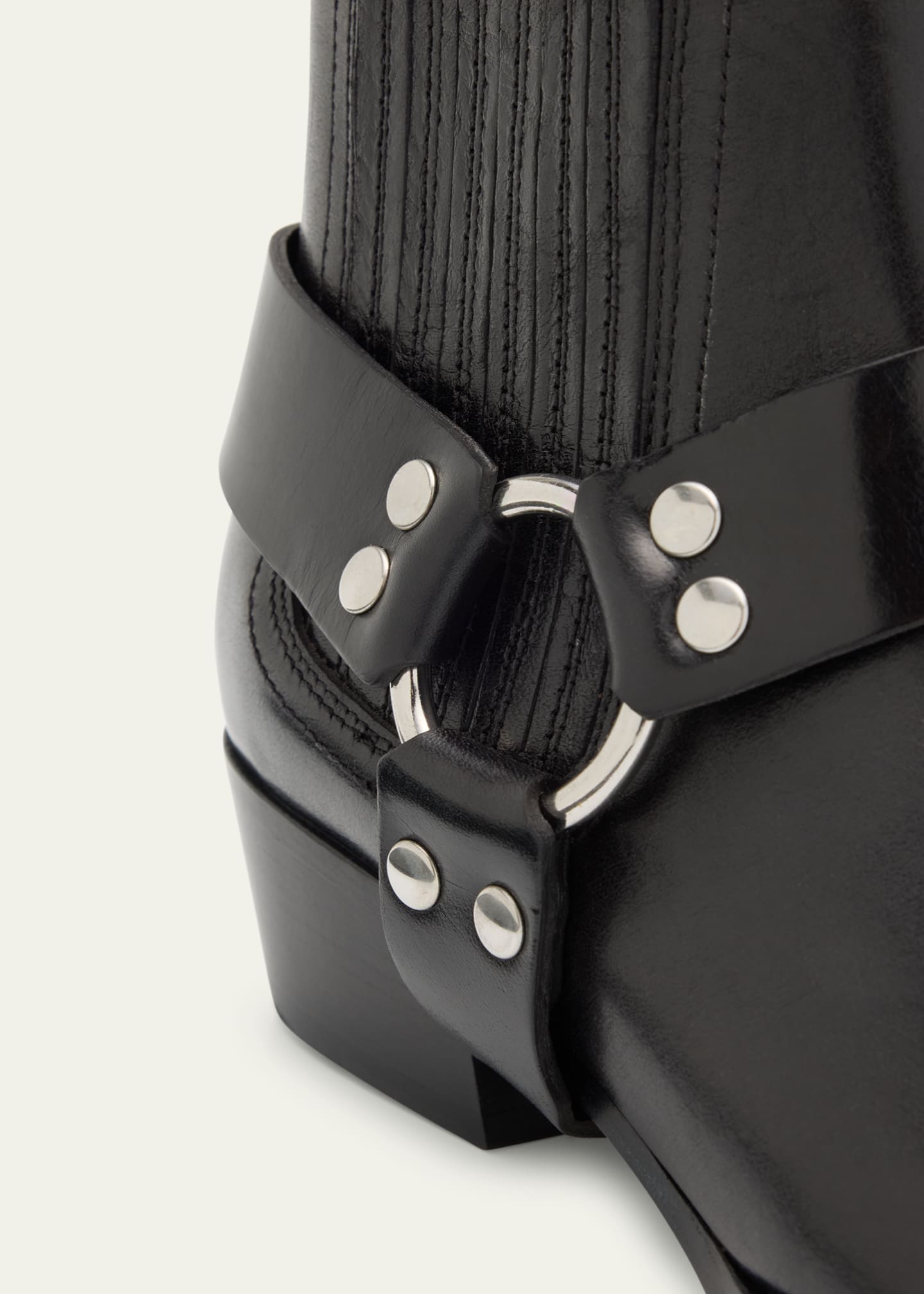 Paris Texas Helena Leather Moto Ankle Boots Image 5 of 6
