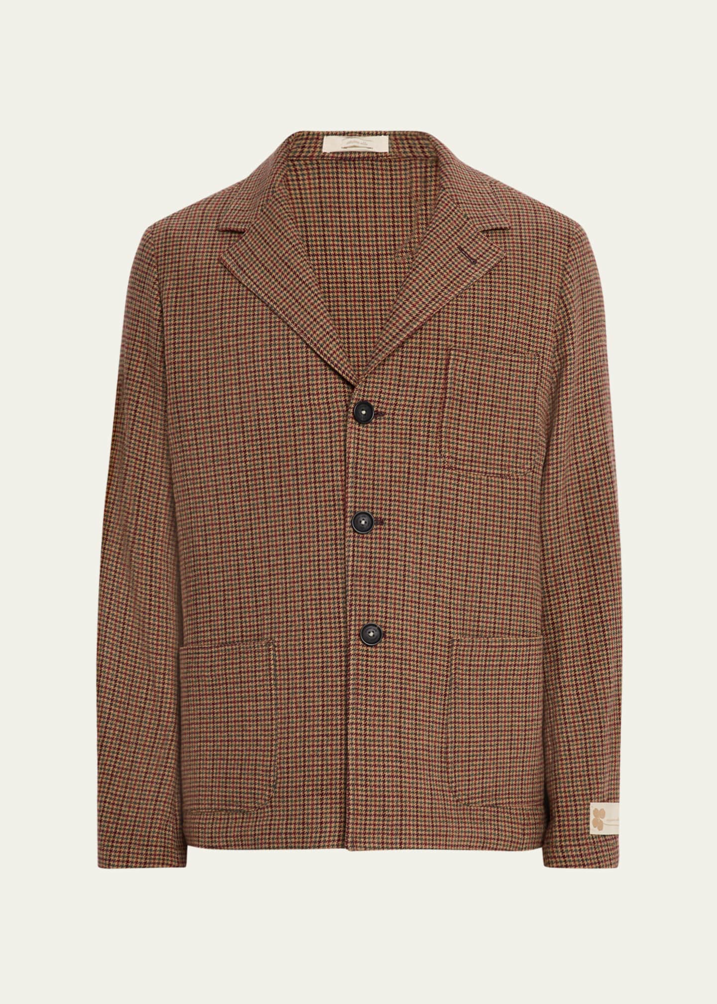 Massimo Alba Men's Gstaad Wool Nehru Jacket - Bergdorf Goodman