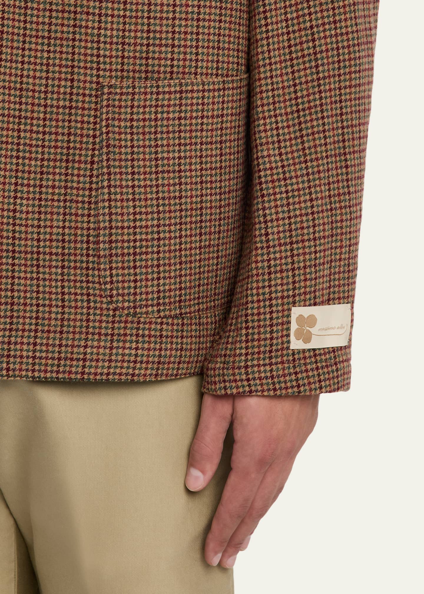 Massimo Alba Men's Gstaad Wool Nehru Jacket - Bergdorf Goodman