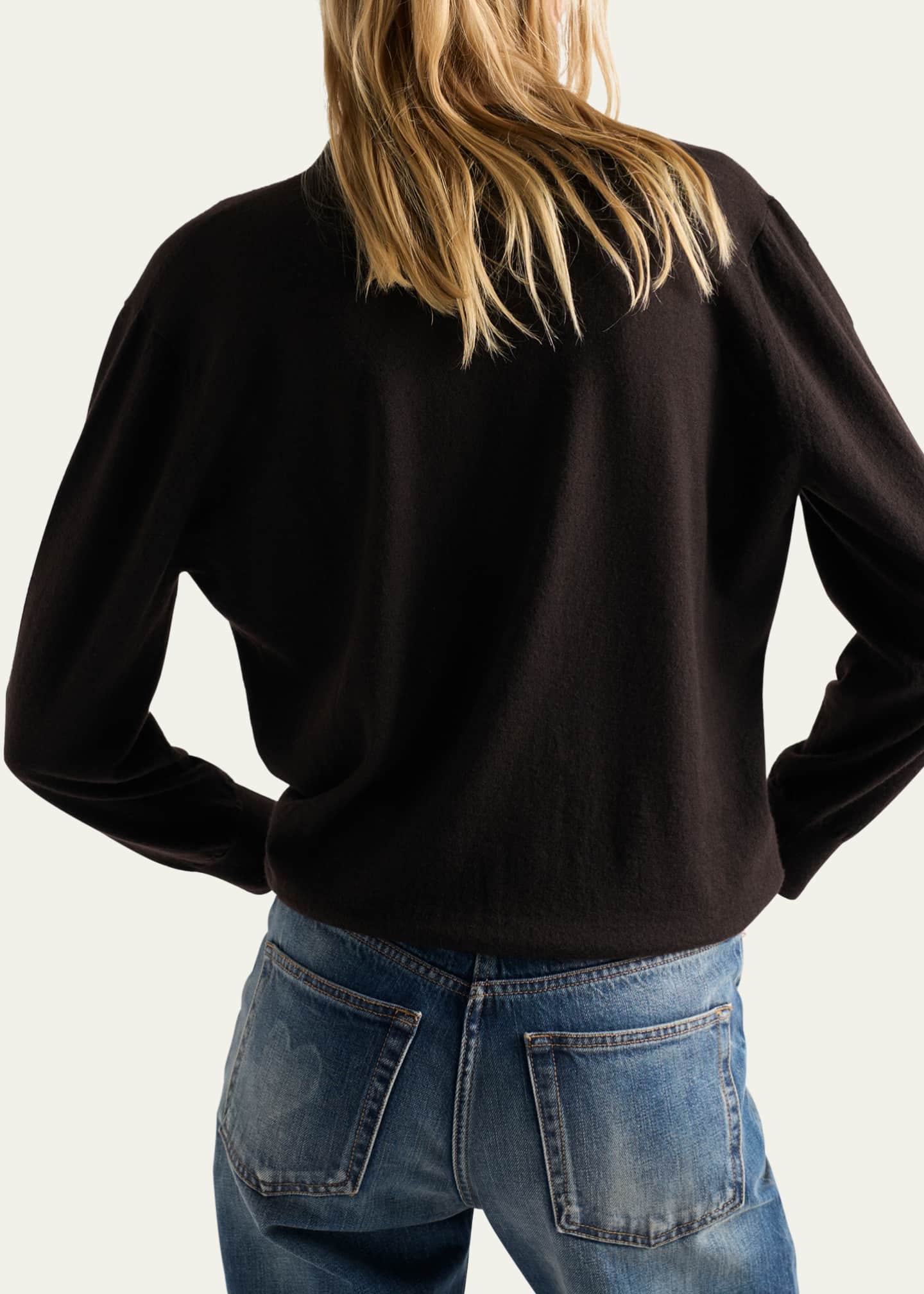 Prada Superfine Cashmere V-Neck Cardigan Image 3 of 3
