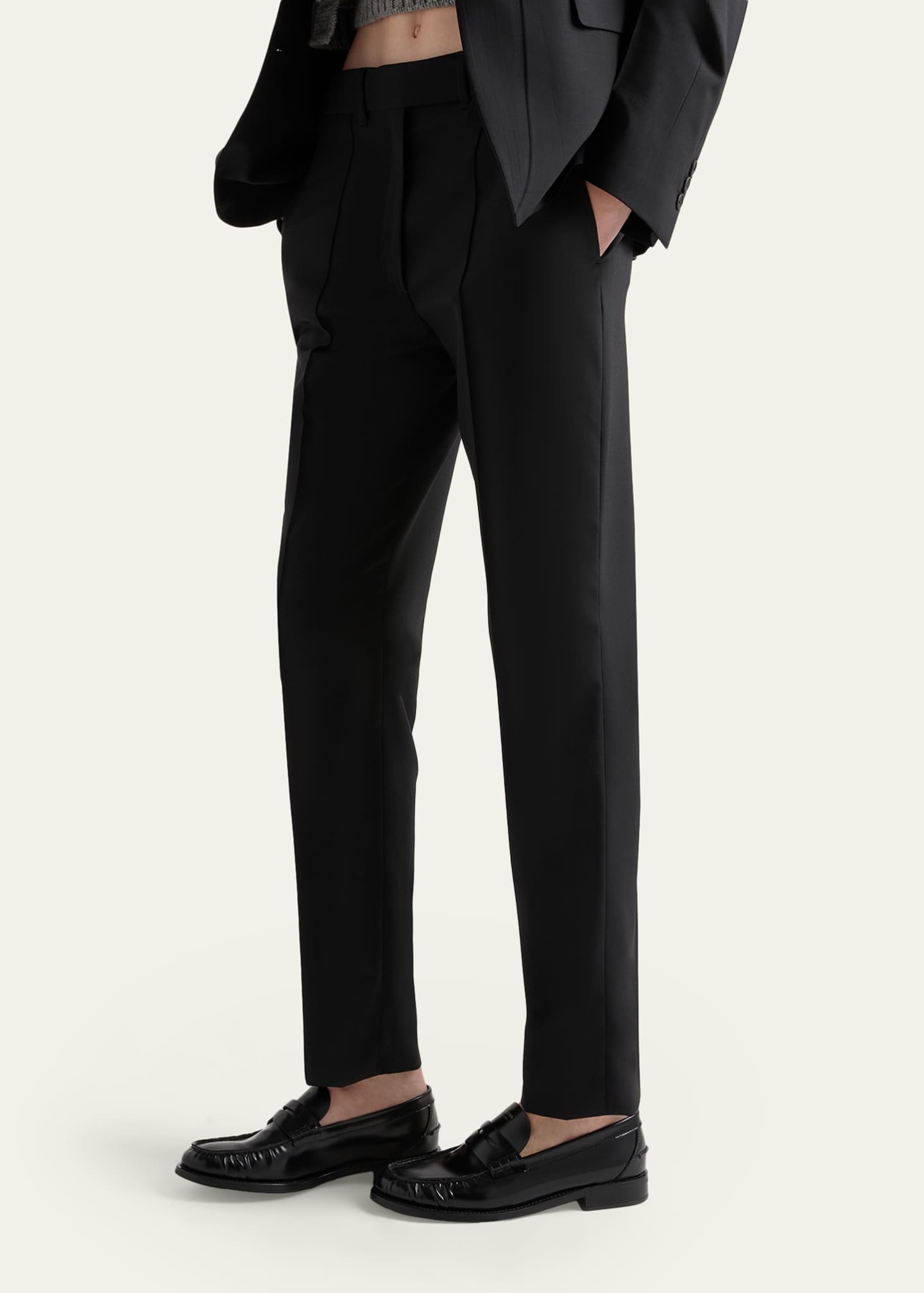 Prada Superfine Wool Tailored Pants - Bergdorf Goodman