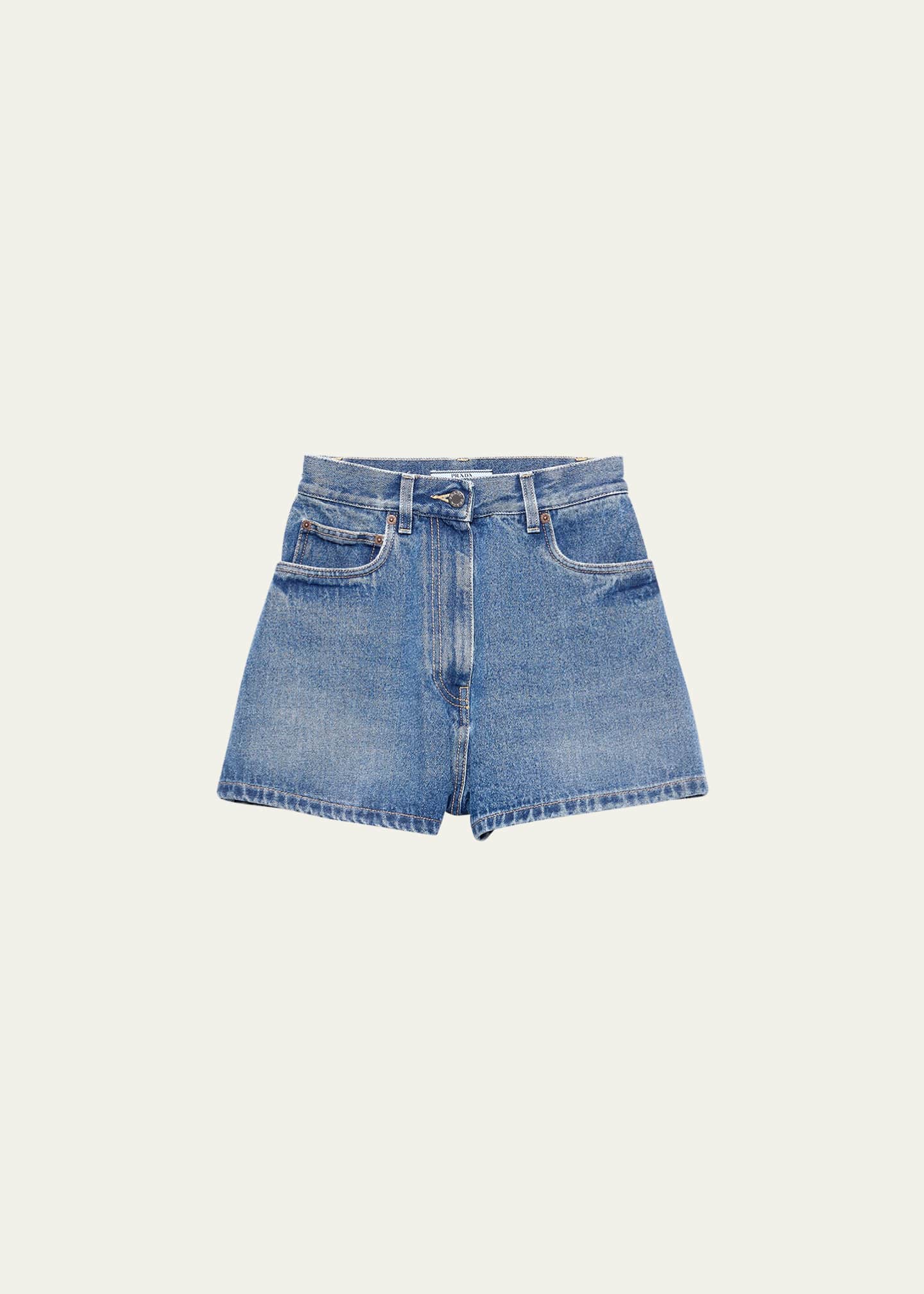 PRADA ダークデニム ショートパンツ Prada Denim Jean Shorts - Bergdorf Goodman
