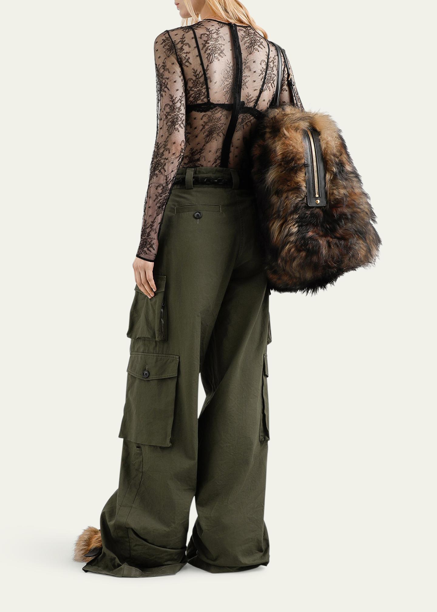 Dolce&Gabbana Chantilly Lace Long-Sleeve Bodysuit - Bergdorf Goodman