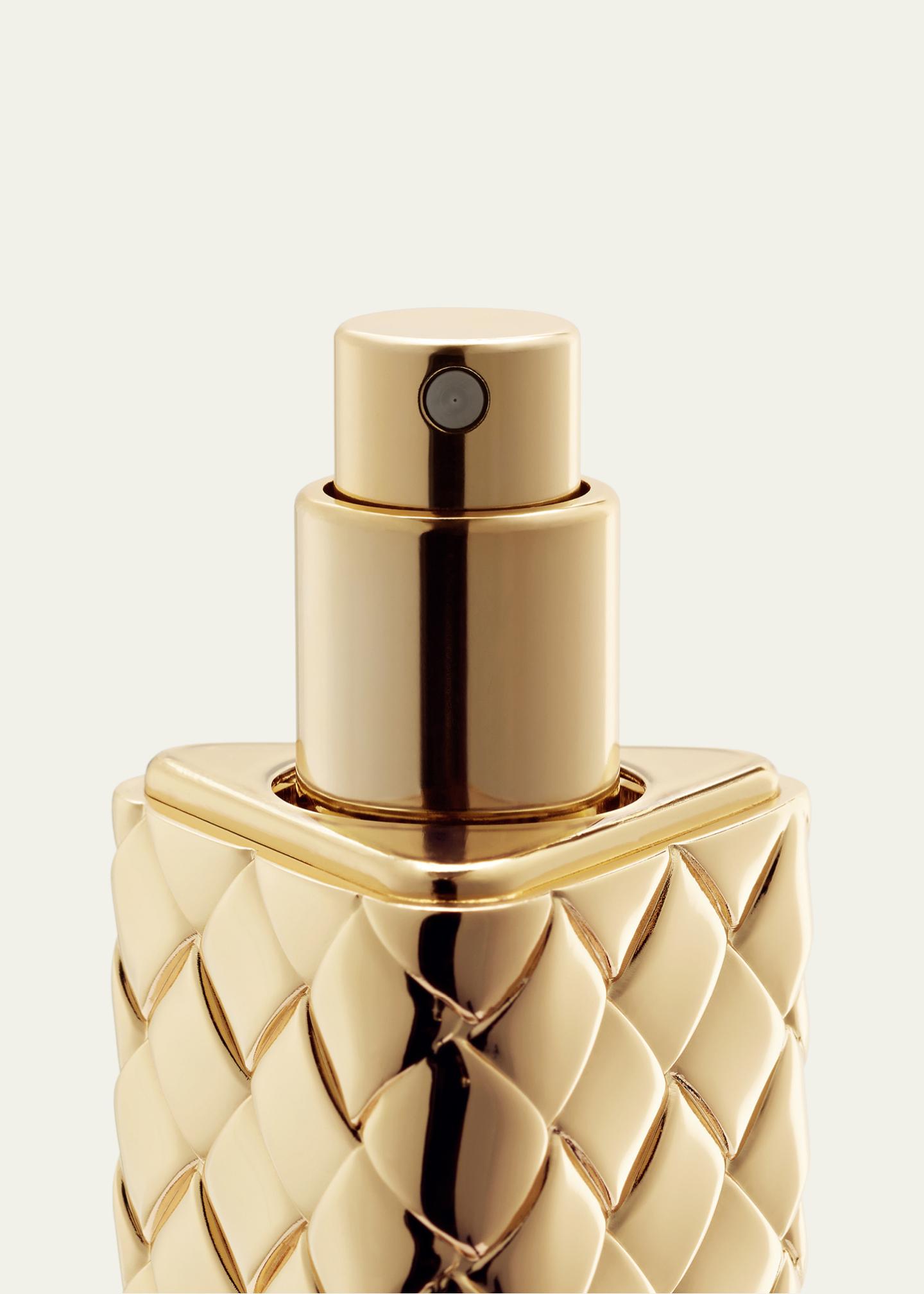 Bottega Veneta Gold Intreccio Perfume Travel Case - Bergdorf Goodman