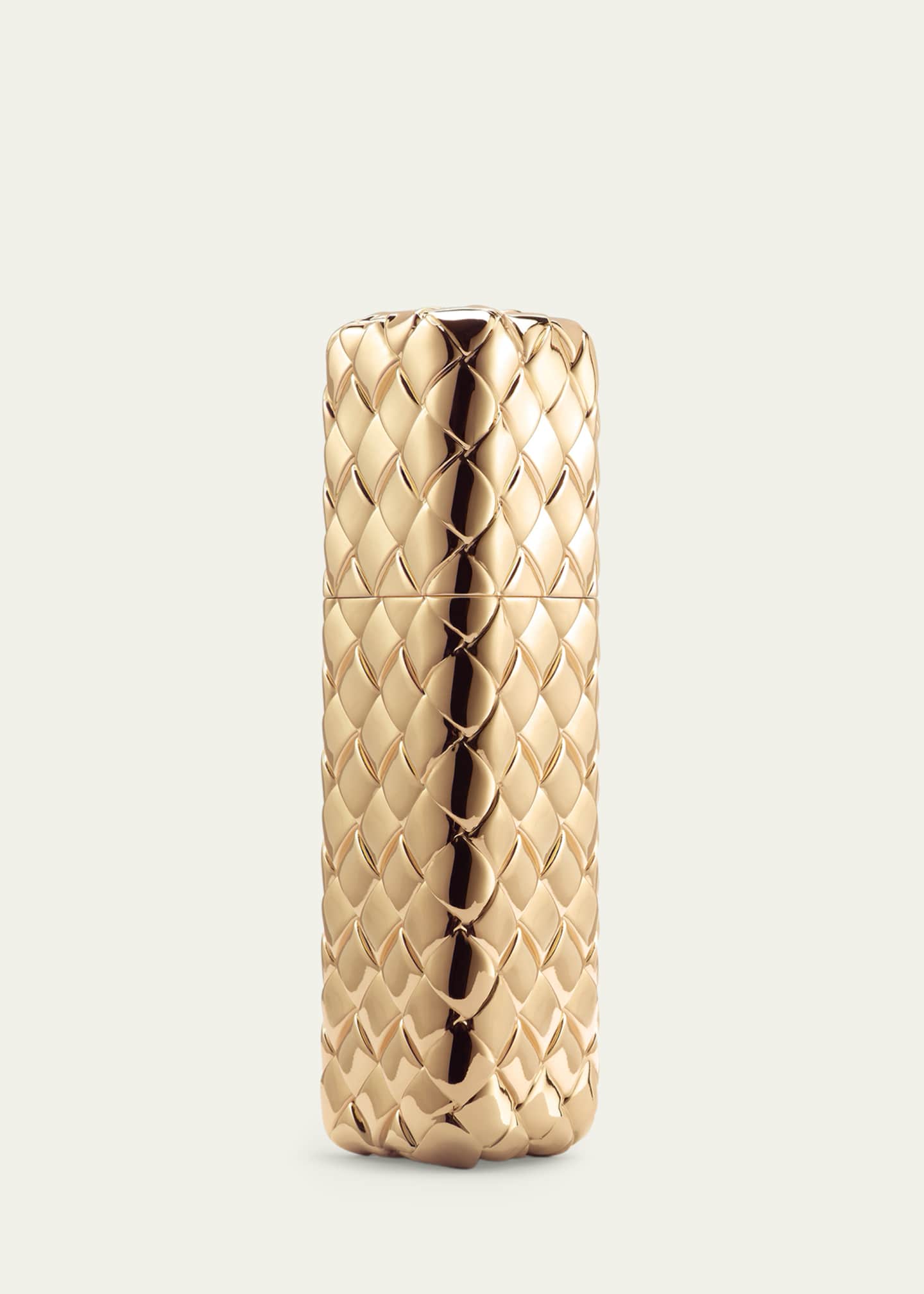 Bottega Veneta Gold Intreccio Travel Atomizer - Bergdorf Goodman