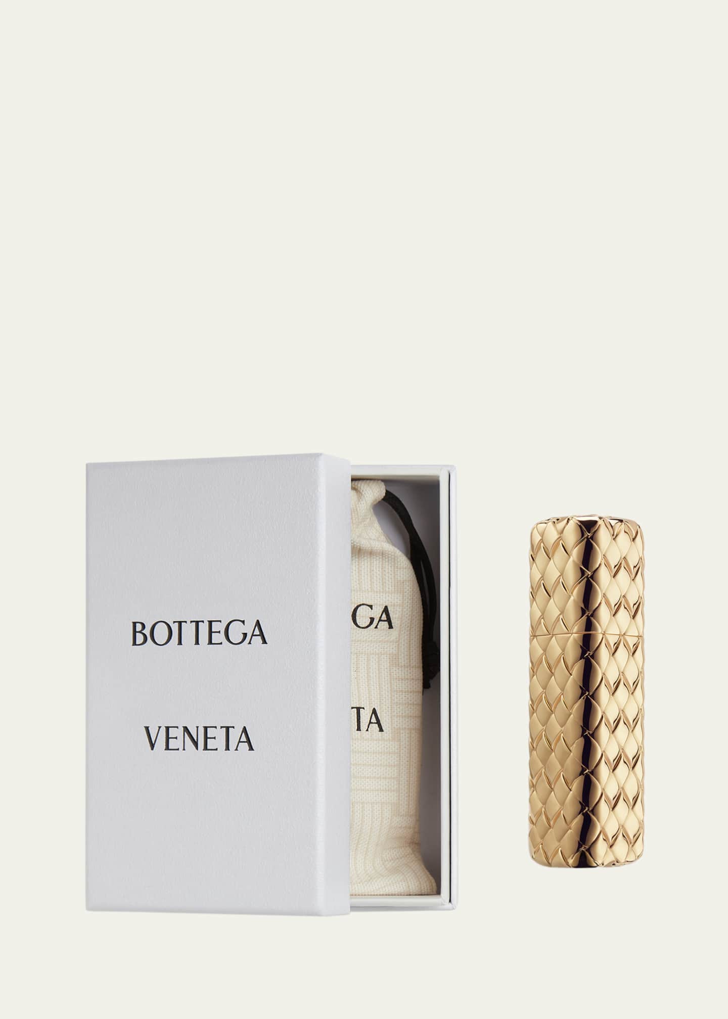 Bottega Veneta Gold Intreccio Travel Atomizer - Bergdorf Goodman