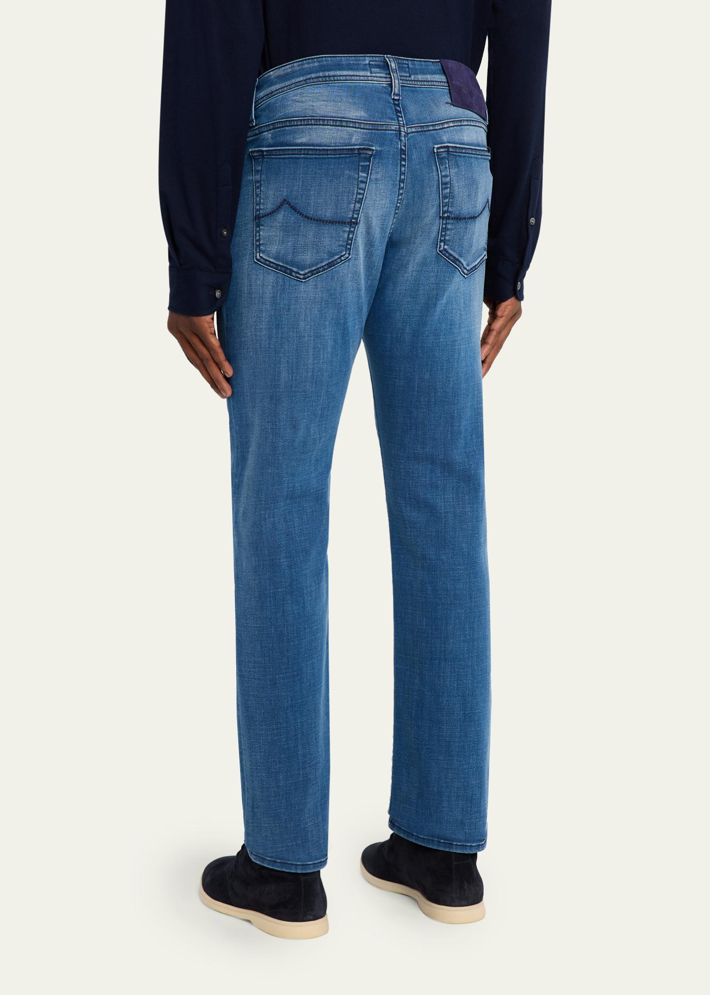 Jacob Cohen Men's Bard Slim-Fit Vintage Denim Jeans - Bergdorf Goodman