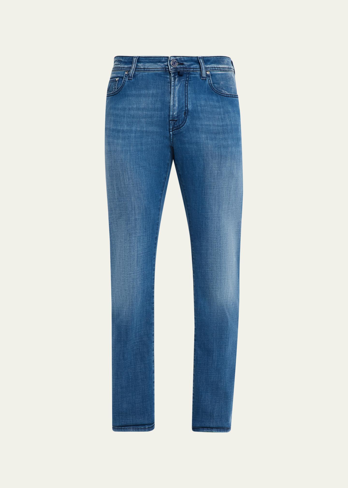 Jacob Cohen Men's Bard Slim-Fit Vintage Denim Jeans - Bergdorf Goodman