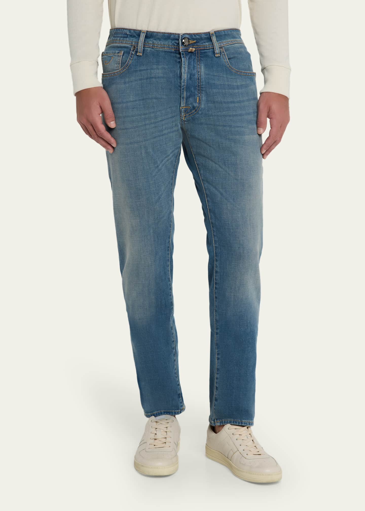 Jacob Cohen Men's Medium-Wash Denim Slim Fit Jeans - Bergdorf Goodman