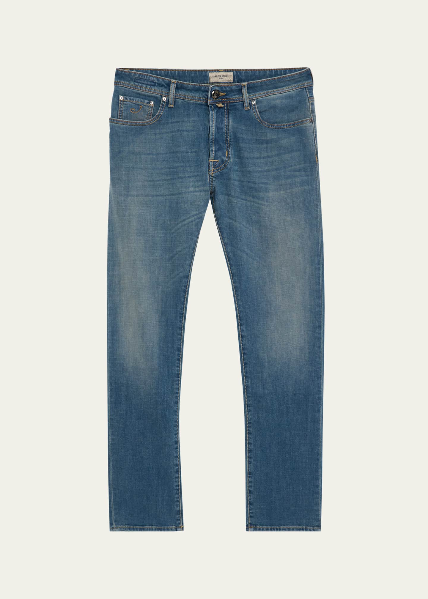 Jacob Cohen Men's Medium-Wash Denim Slim Fit Jeans - Bergdorf Goodman