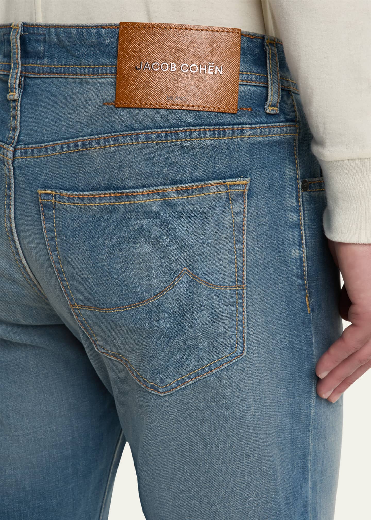 Jacob Cohen Men's Medium-Wash Denim Slim Fit Jeans - Bergdorf Goodman