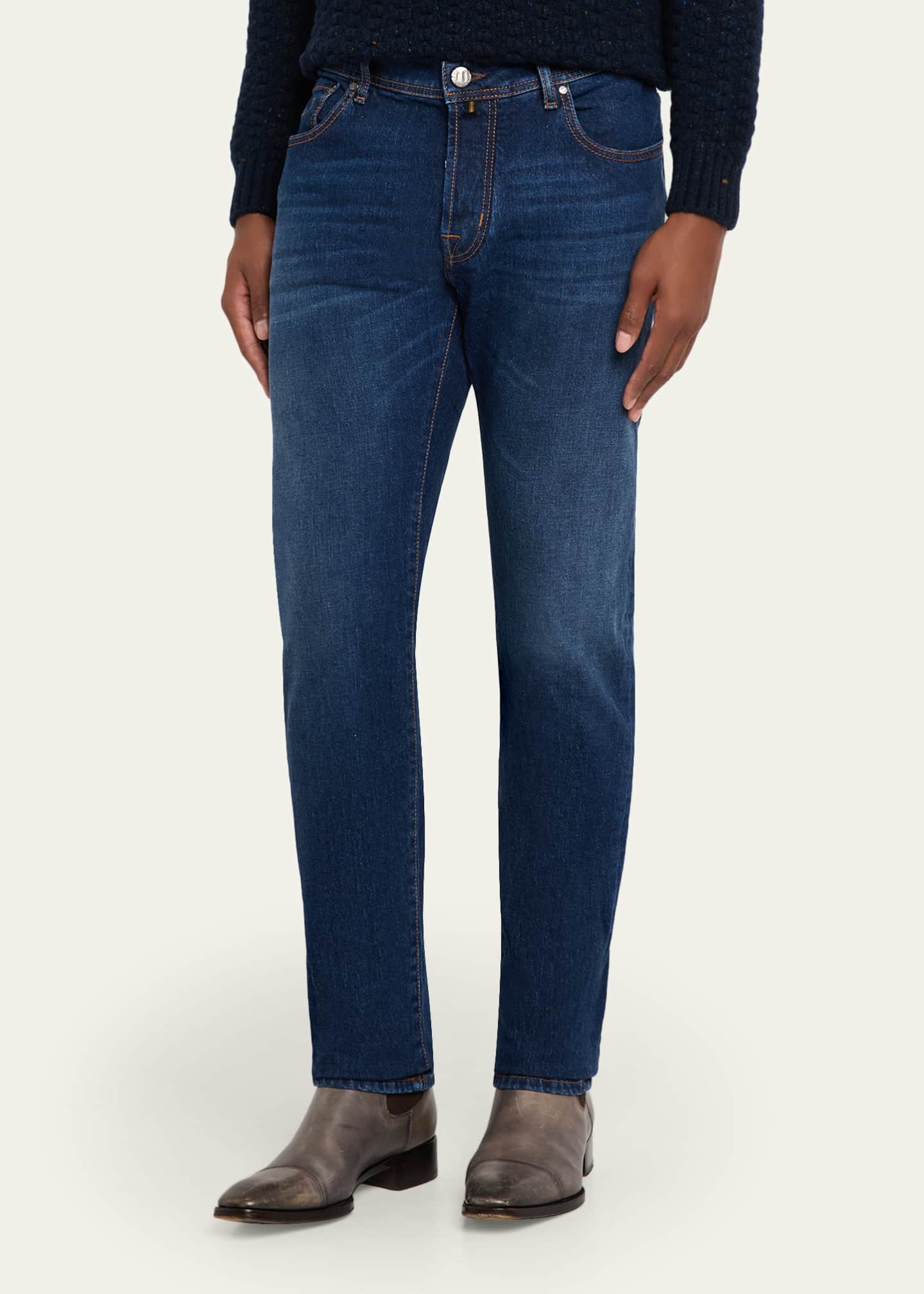 Jacob Cohen Men's Bard Dark-Wash Denim Slim Fit Jeans - Bergdorf Goodman