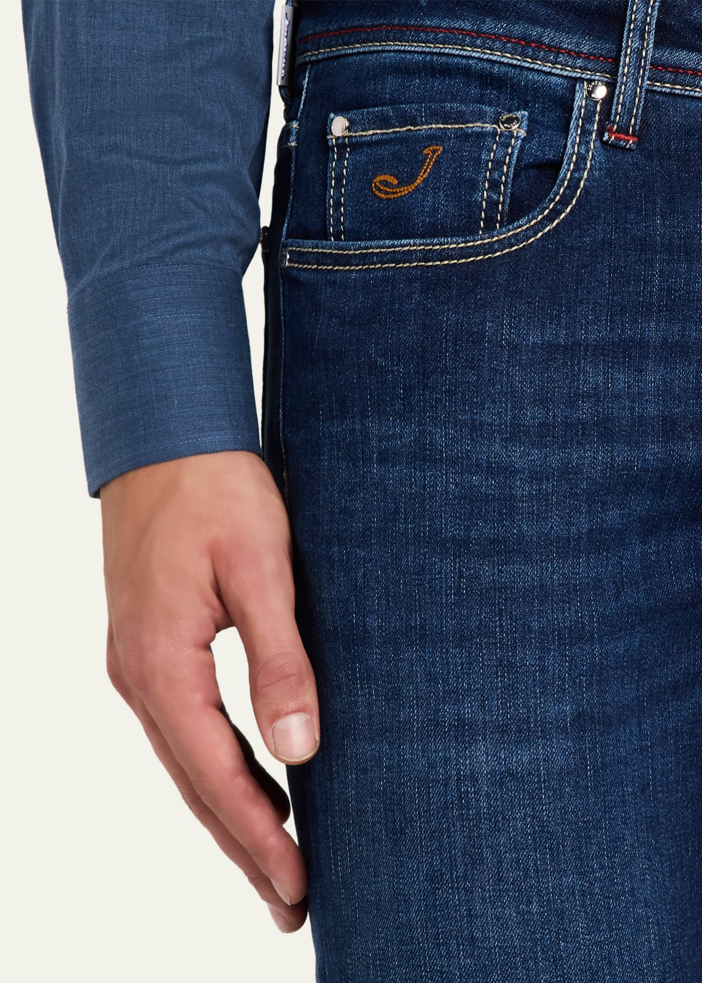 Jacob Cohen Men's Slim Fit Bard Medium-Wash Skinny Jeans